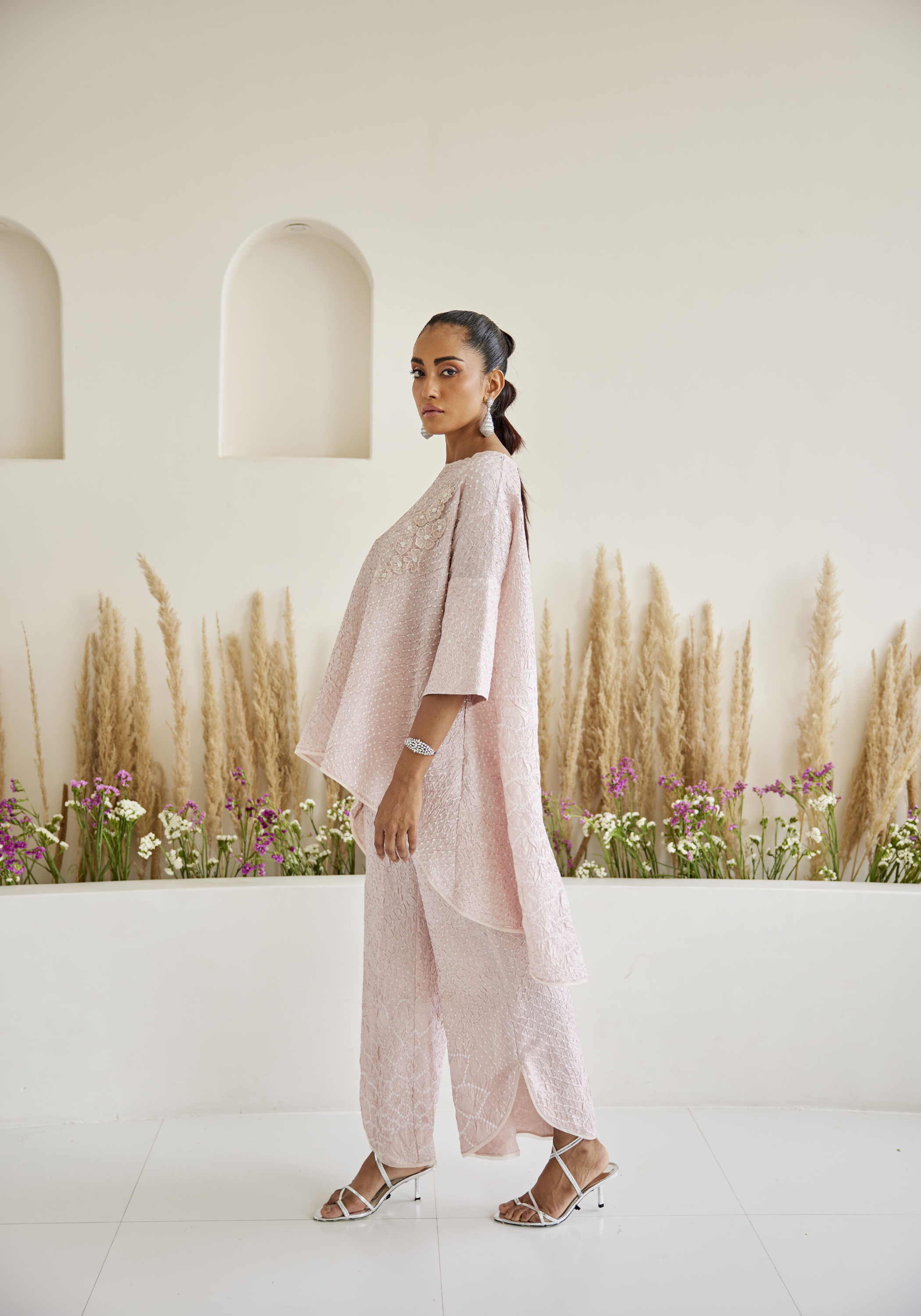 Artisanal Bandhani Asym Palazzos