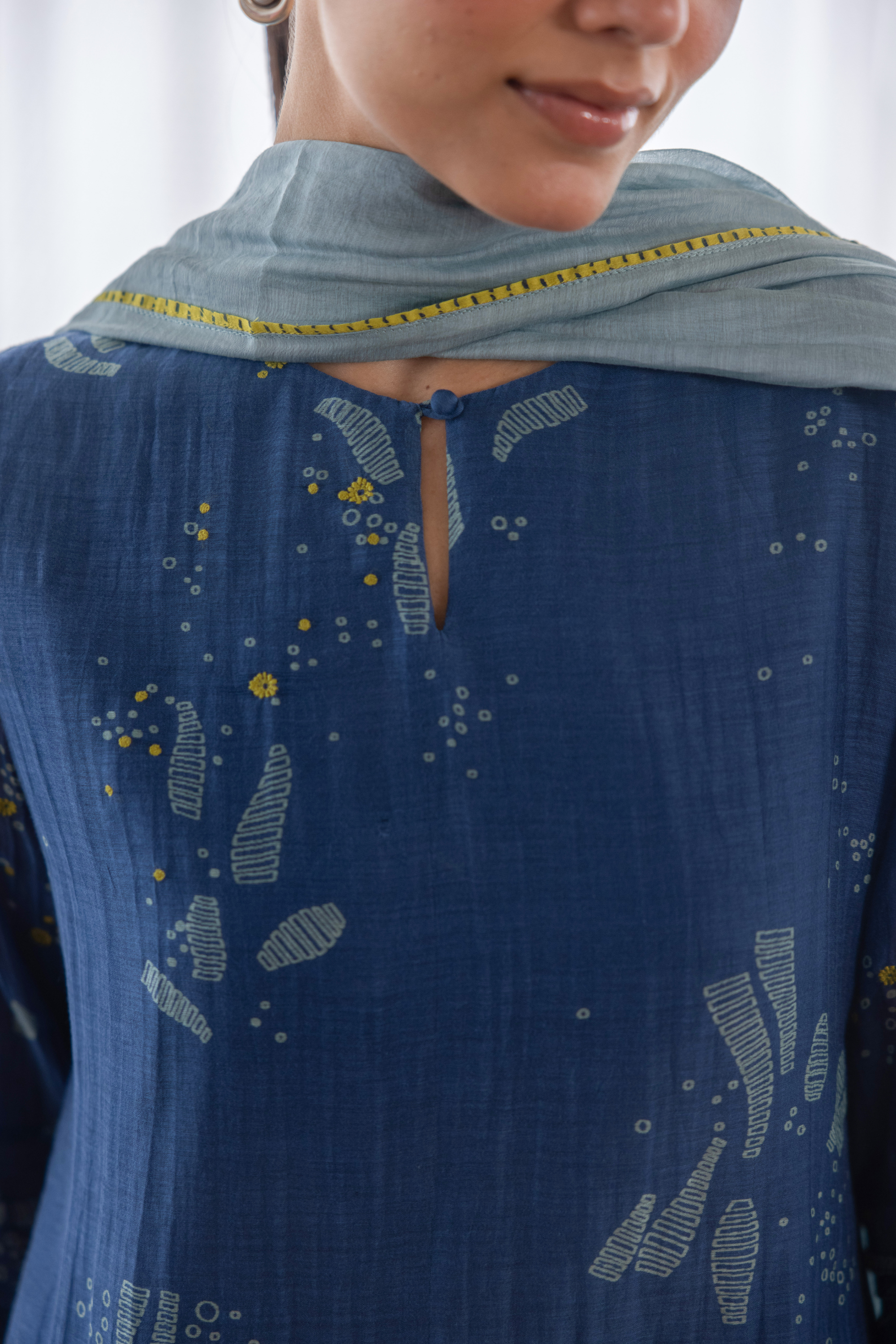 Ink Ombre Printed Kurta Set