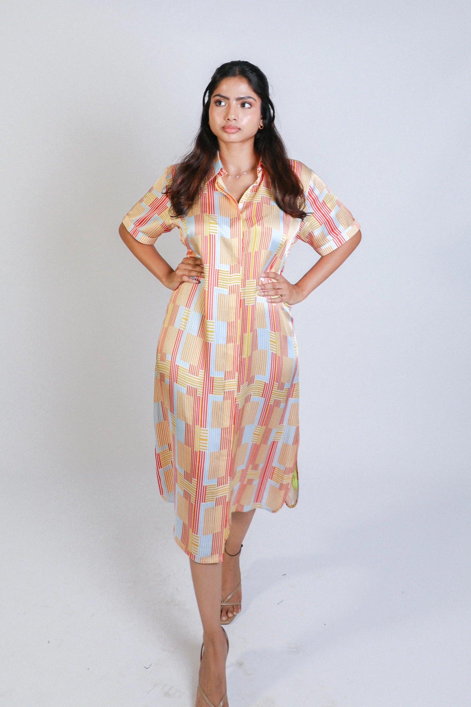 Miss Aligned 1/2 Shirtdress