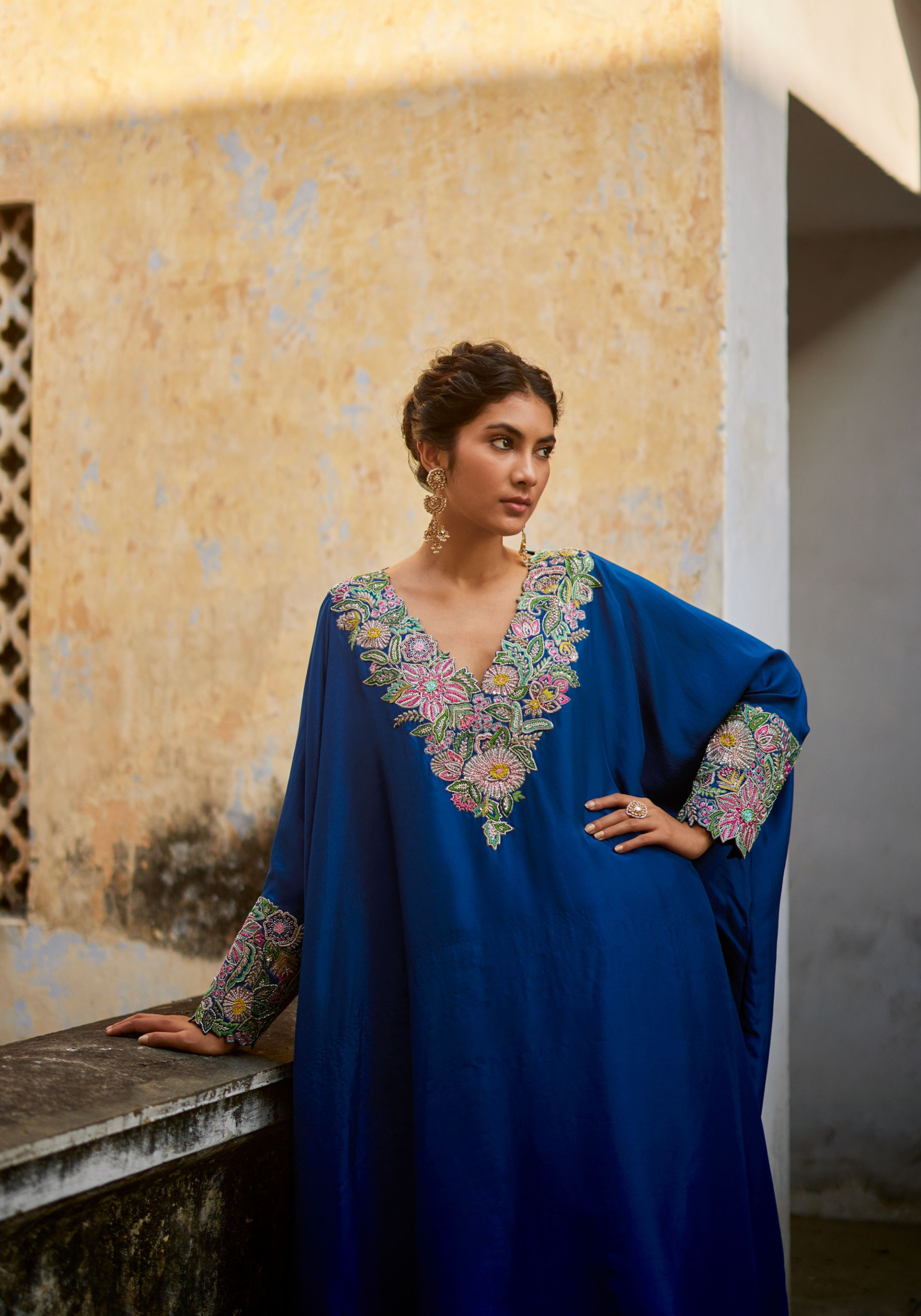 Reva Cuff Kaftan Set