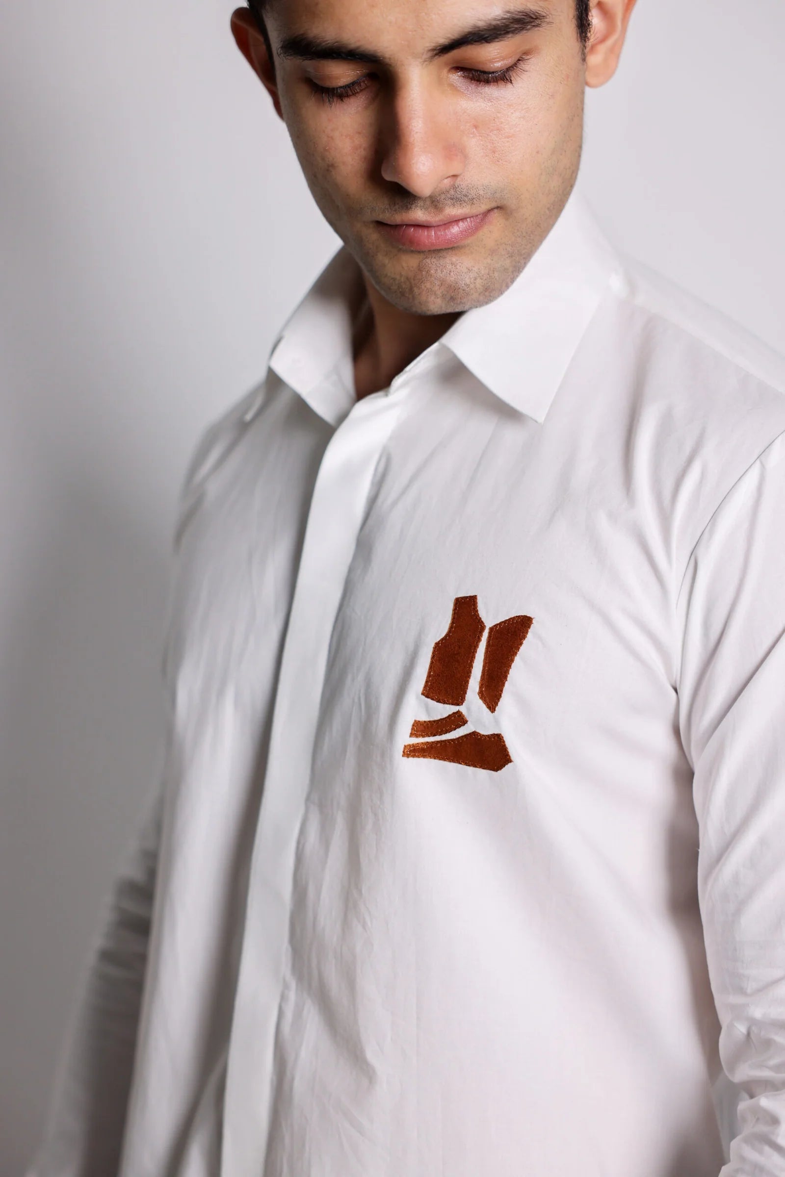 Leather Logo Shirt