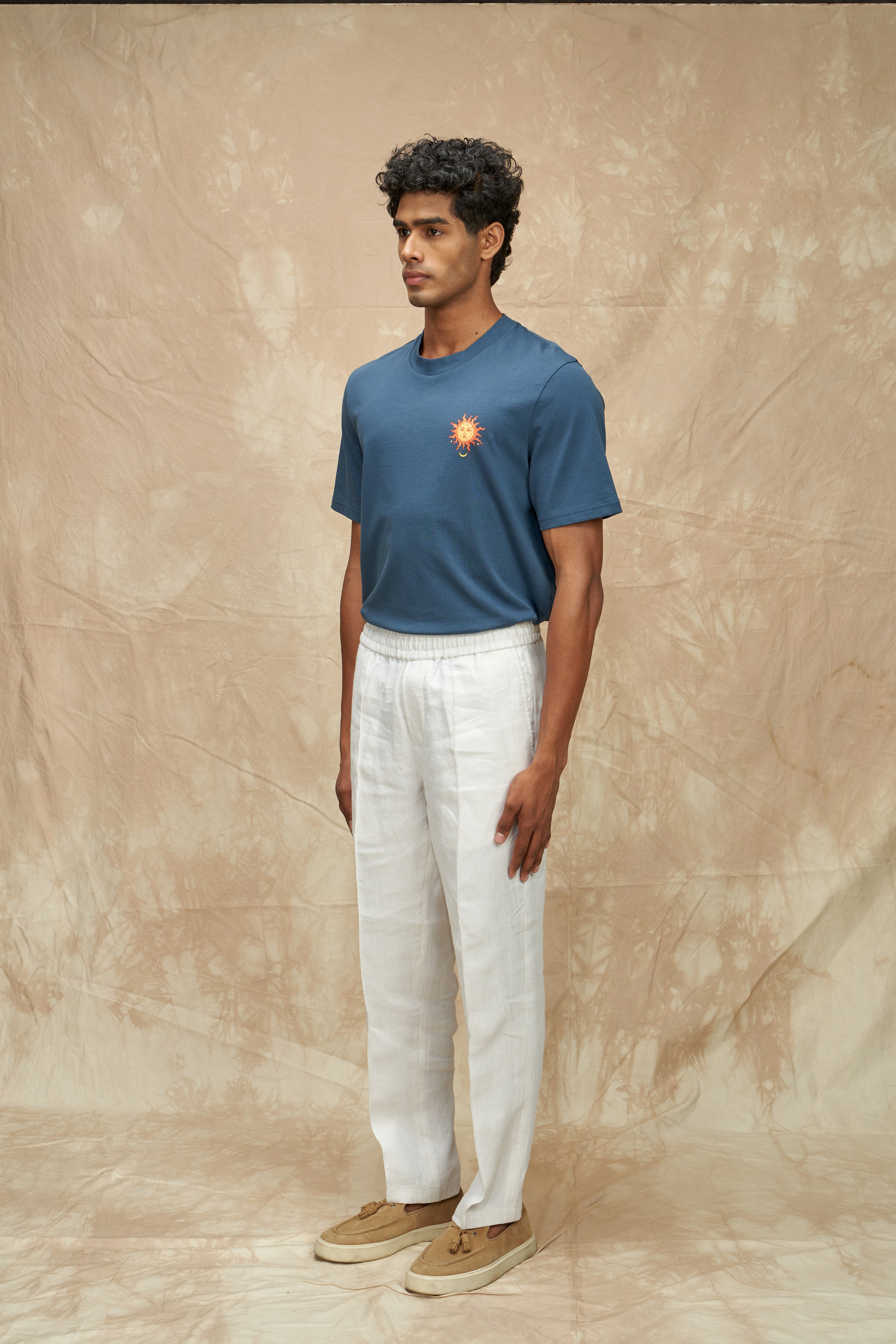 Elasticated Linen Trousers