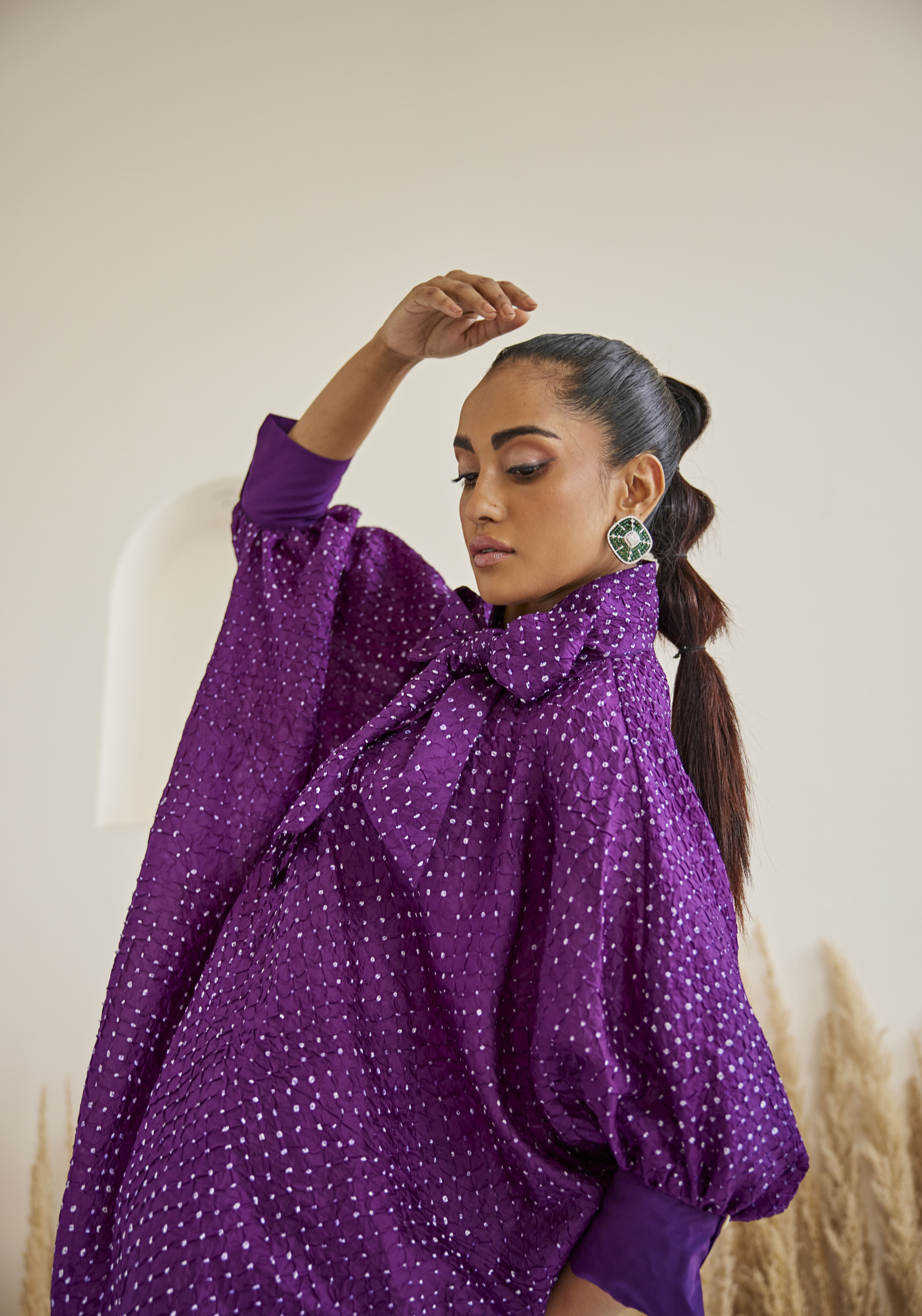 Artisanal Bandhani Tie Shirt