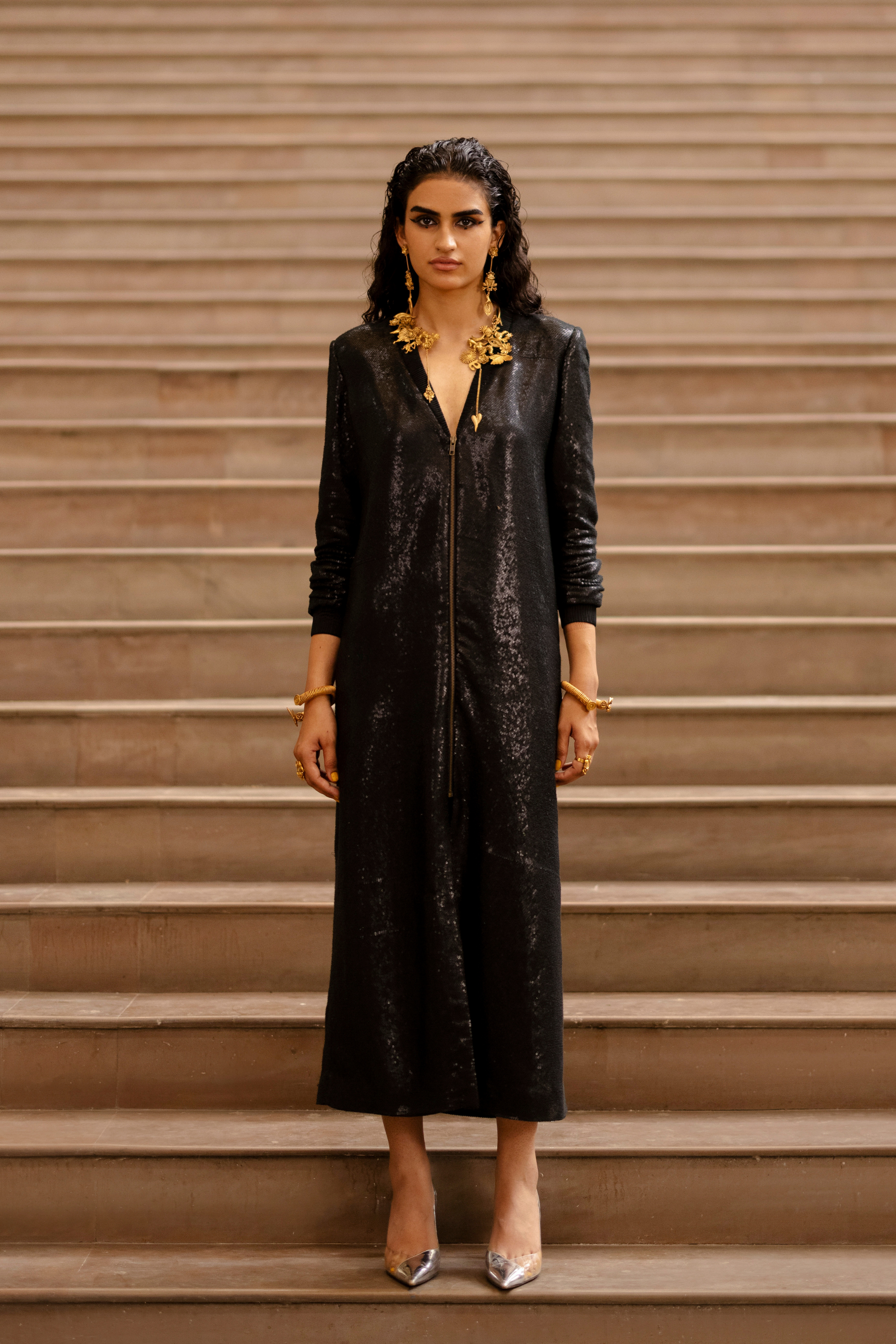 Sequin Long Dress