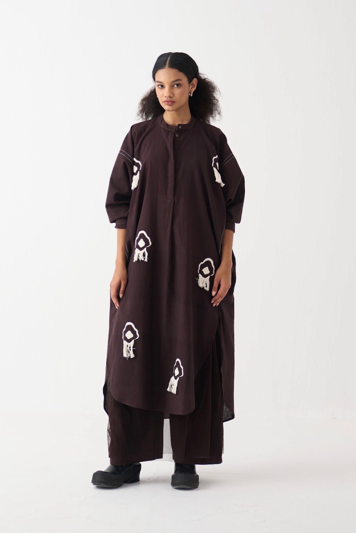 Fringe Bat Sleeve Shirt Co-ord (set Of 2)