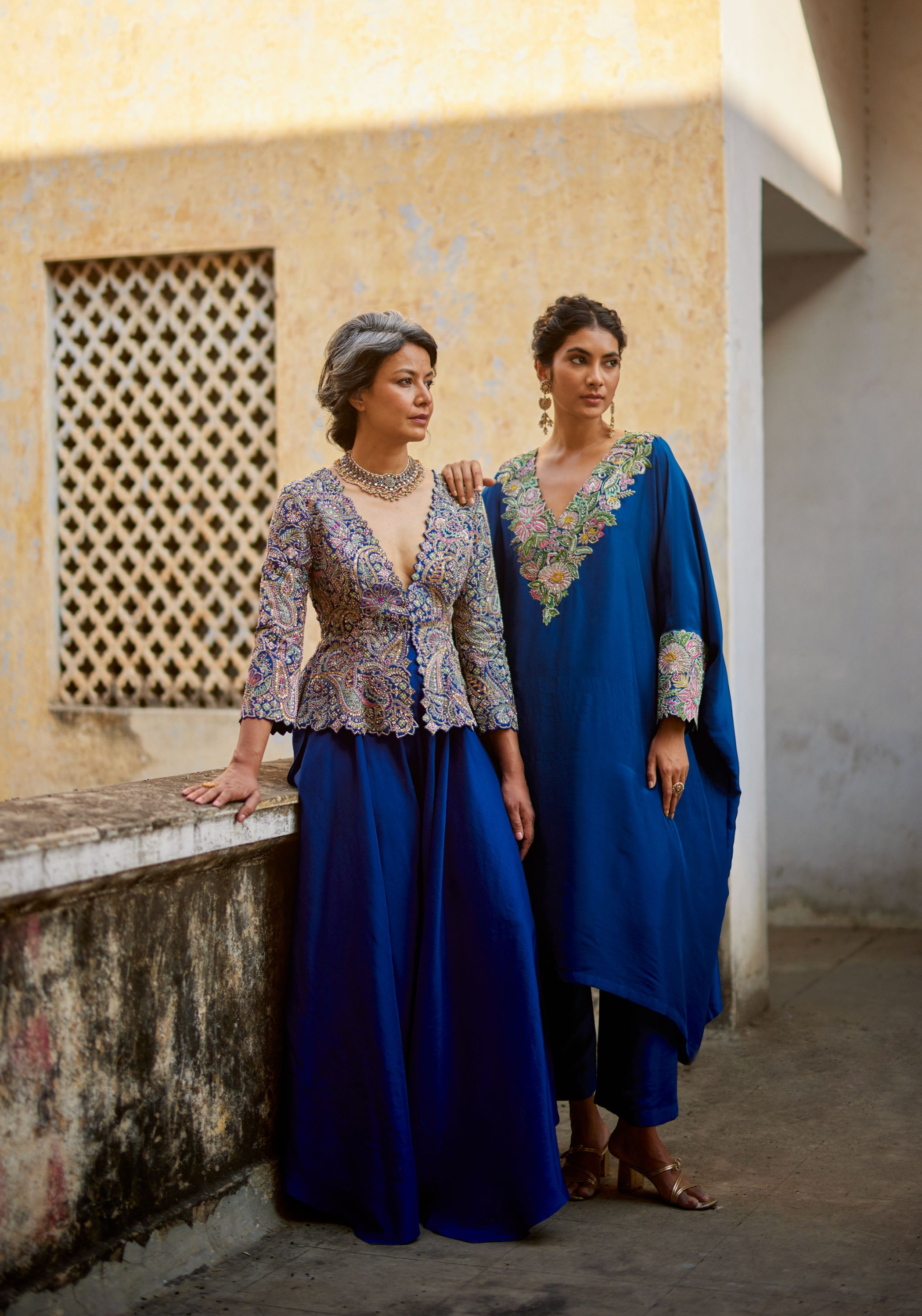 Reva Cuff Kaftan Set