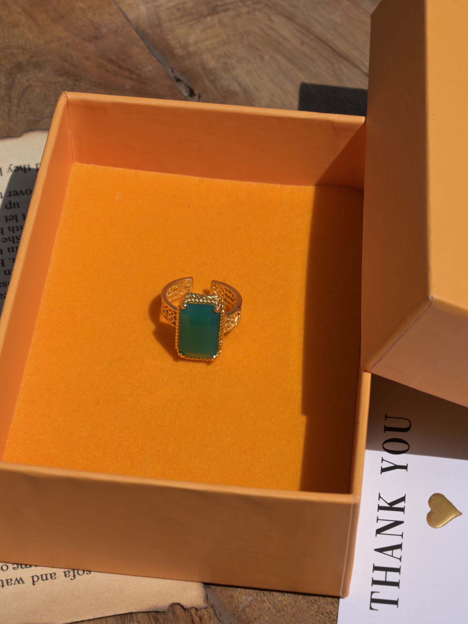 Style Never Fades Green Onyx Ring