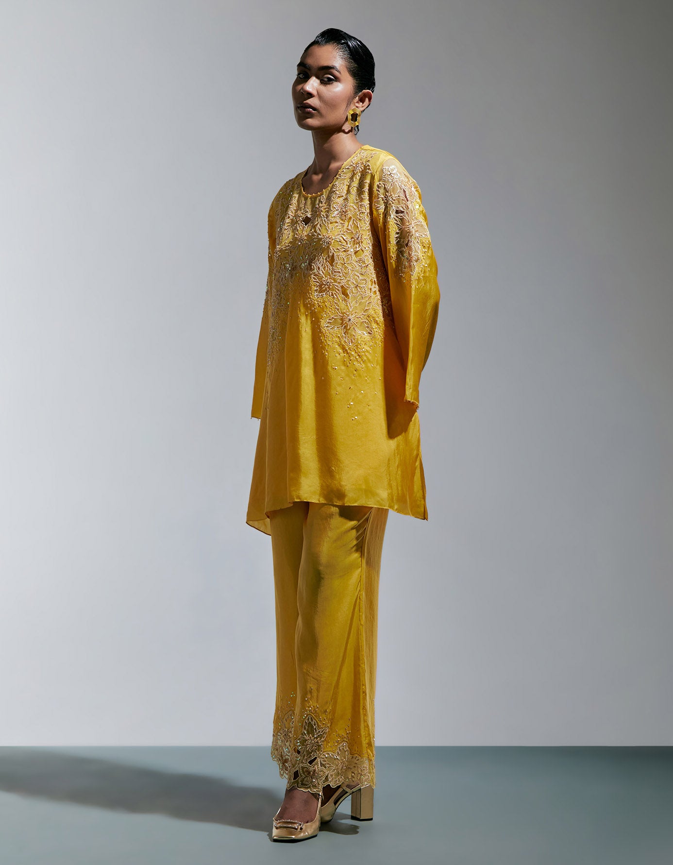 Amber Silk Co-ord Set