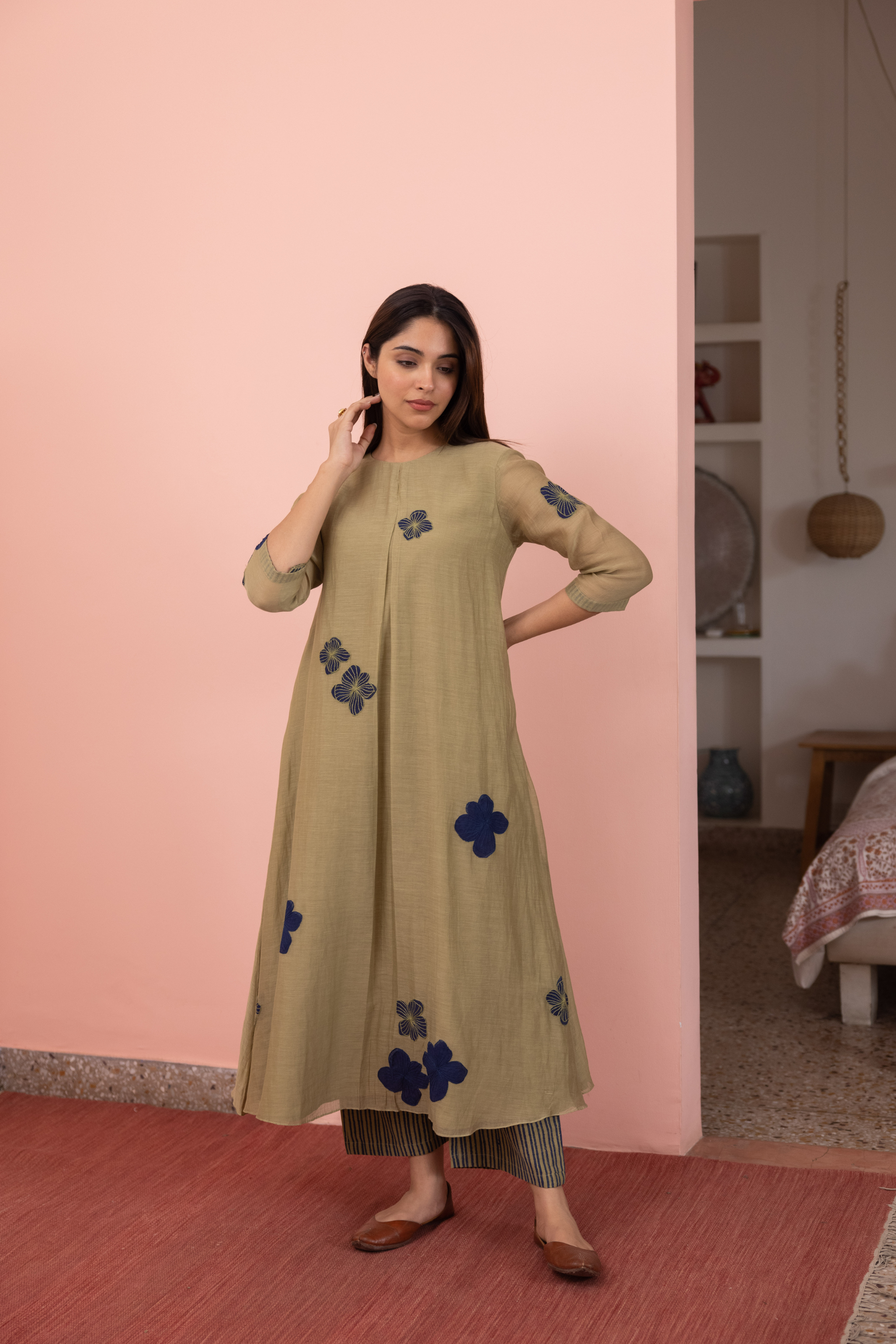 Fern Floral Applique Co-ord Set