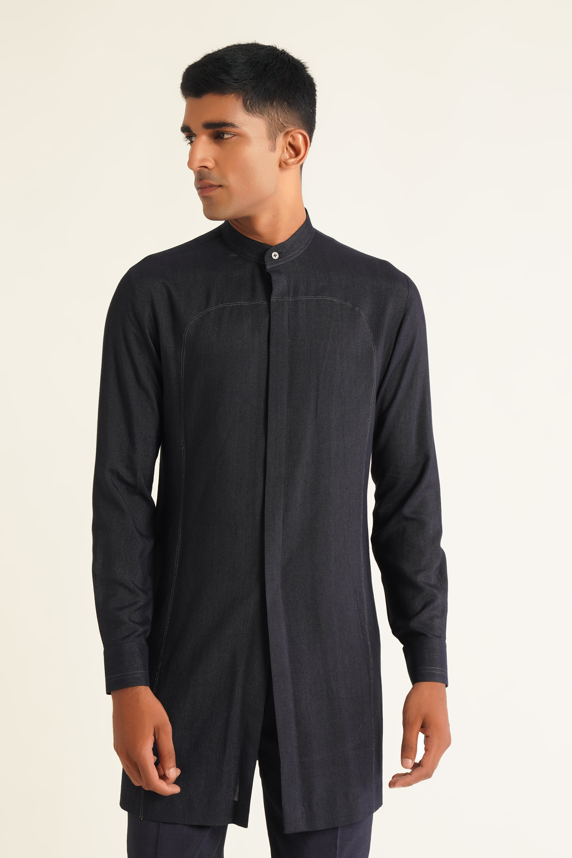 Hand Embroidered Open Jawahar Jacket Set