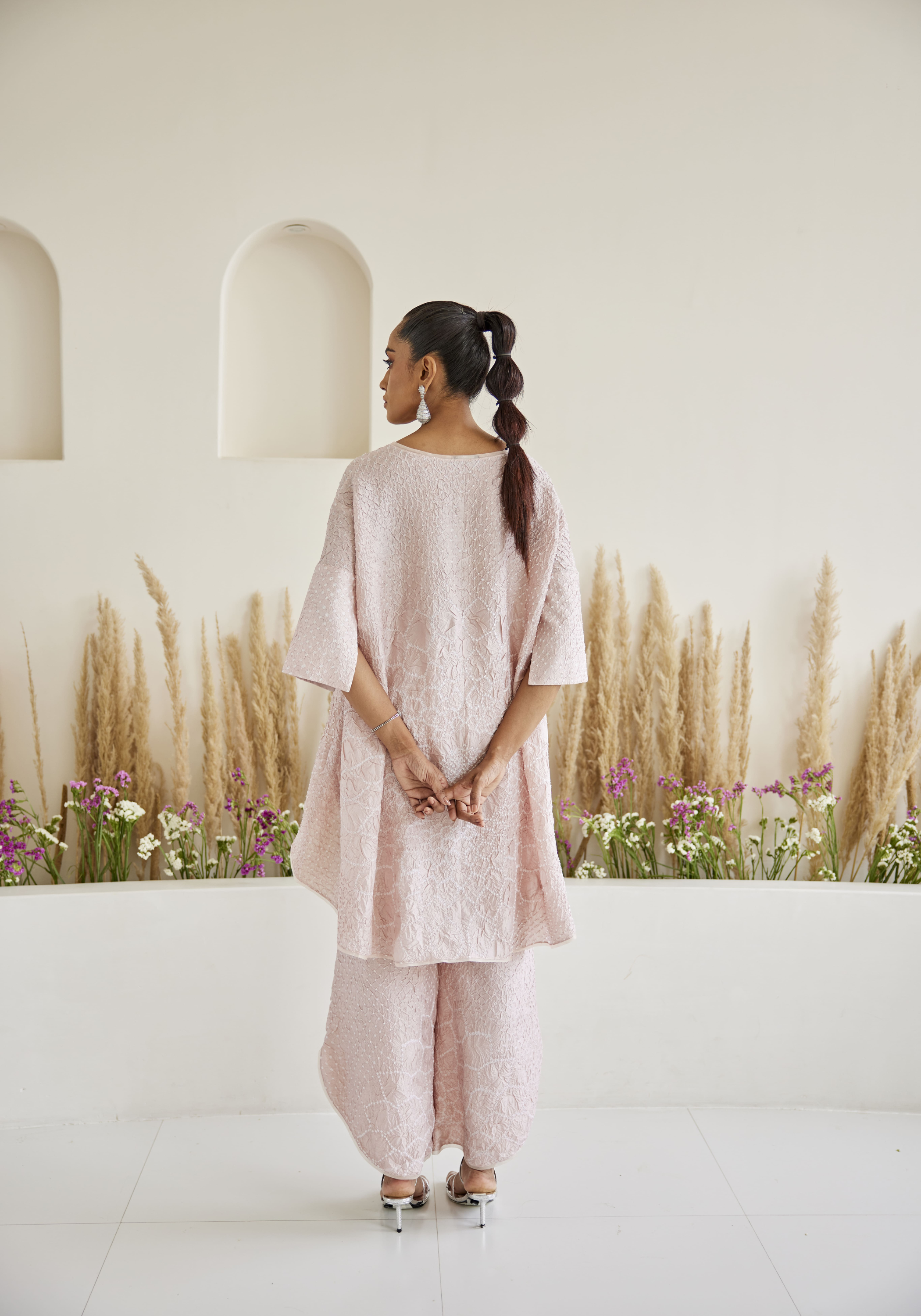 Artisanal Bandhani Asym Palazzos
