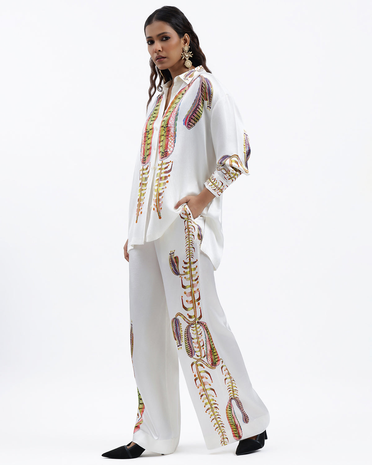 Printed Shirt With Trouser