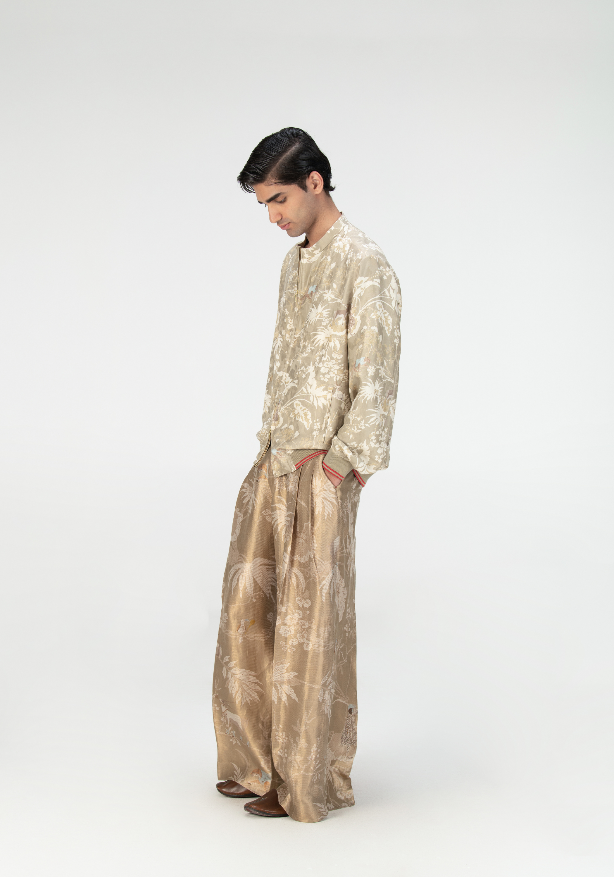 Rainforest Palazzo Ogrey Rainforest Silk Brocade Zig Zag
