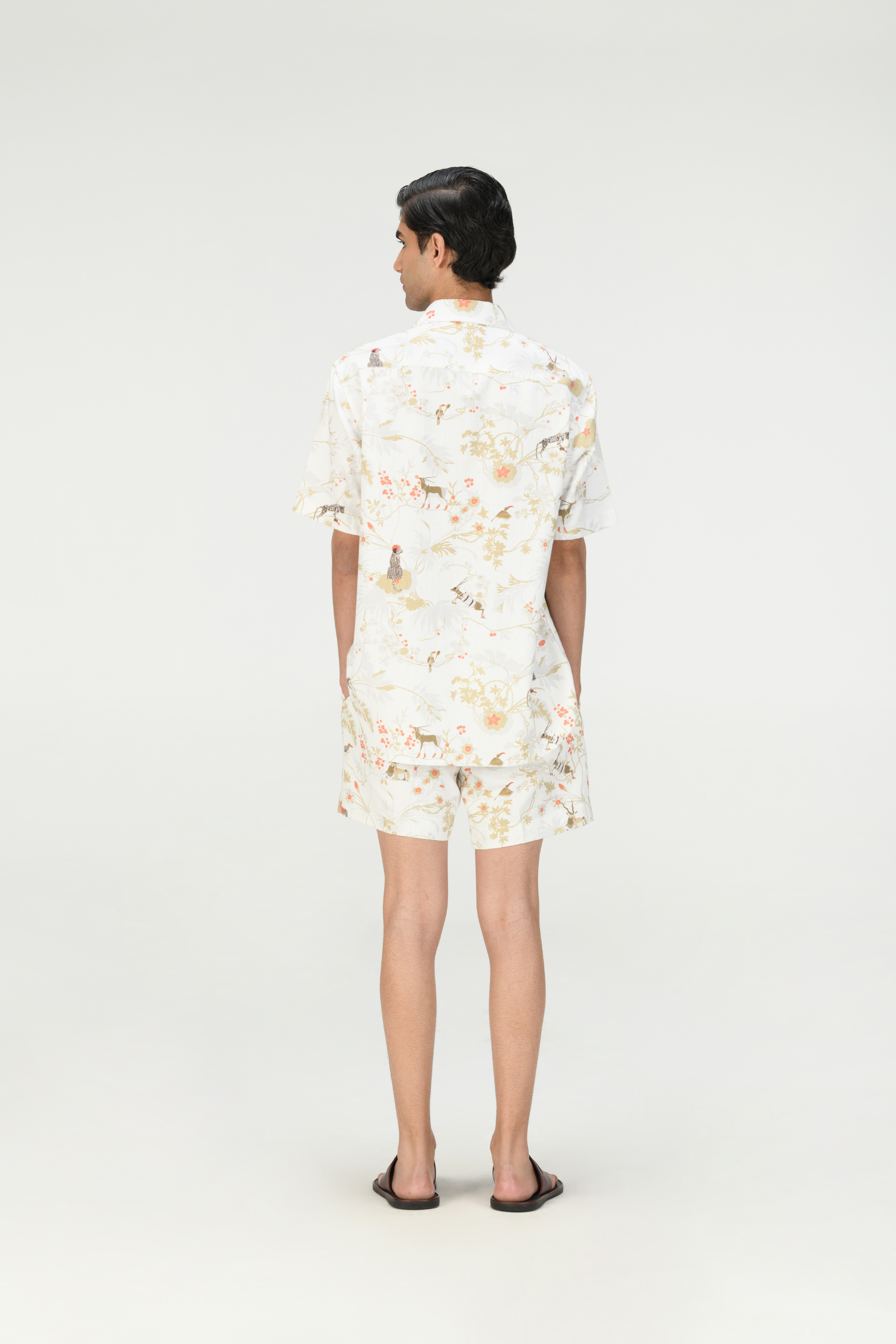 Rainforest Bush Shirt Ivory Heavy Cotton