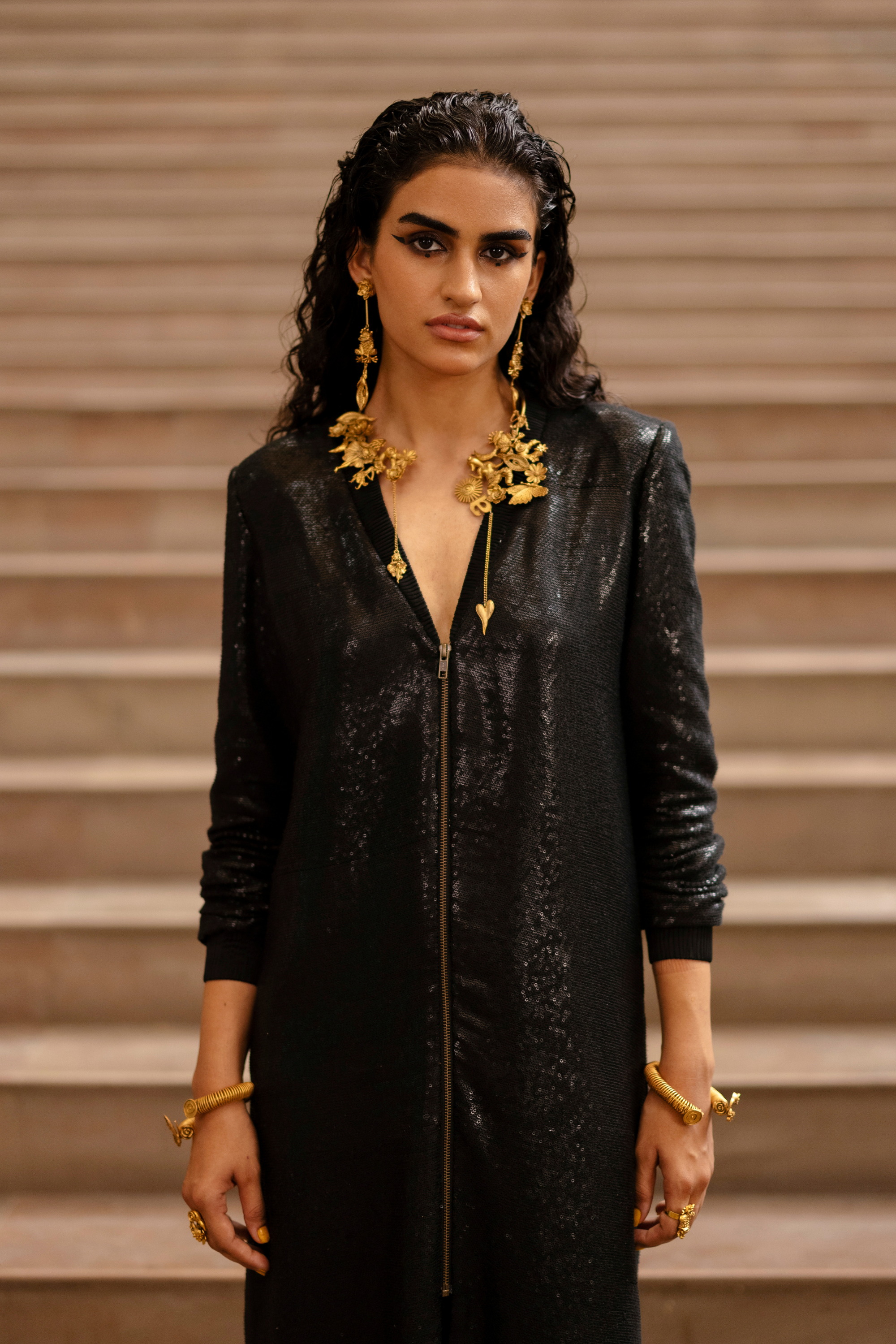 Sequin Long Dress