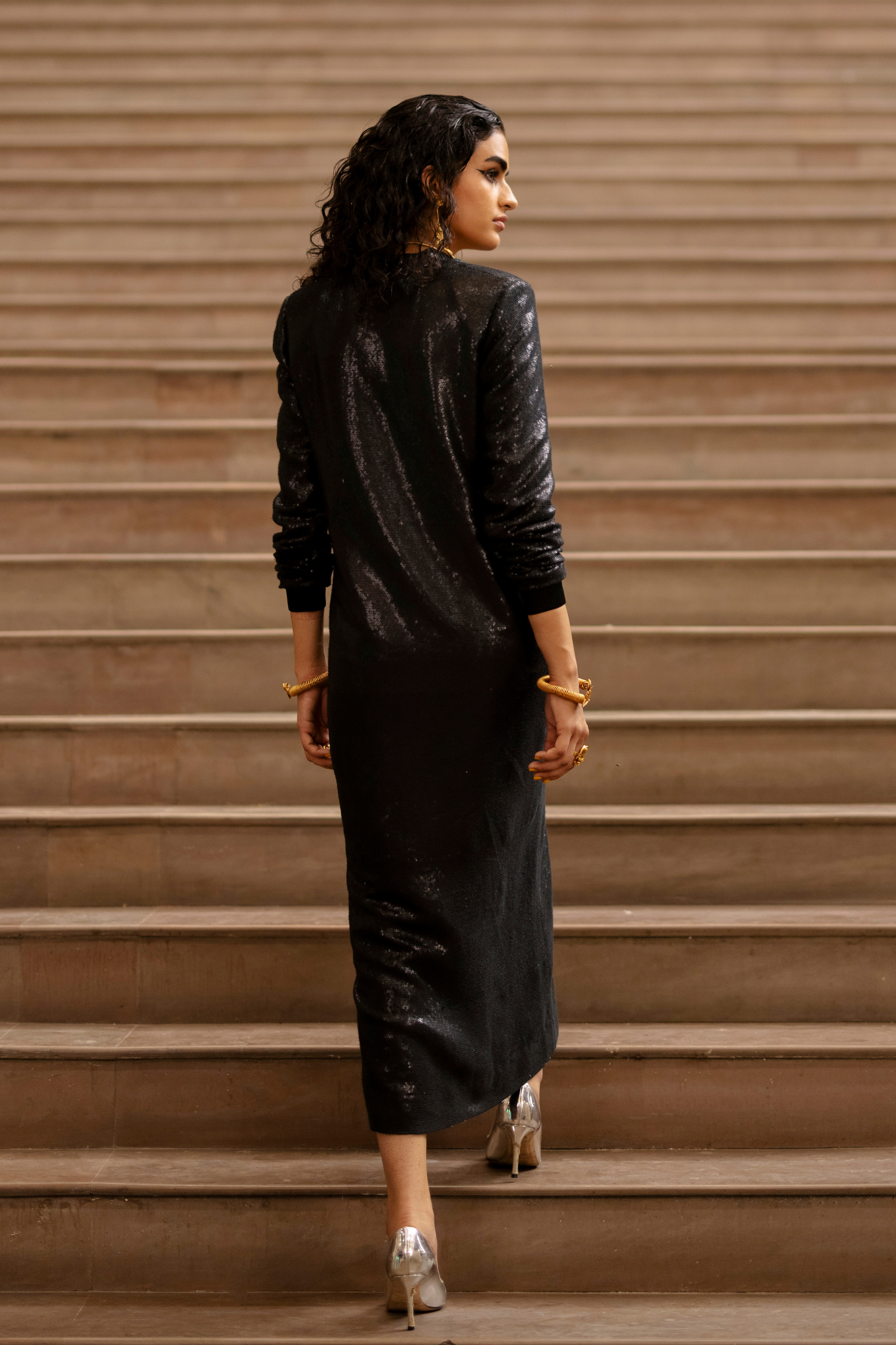 Sequin Long Dress