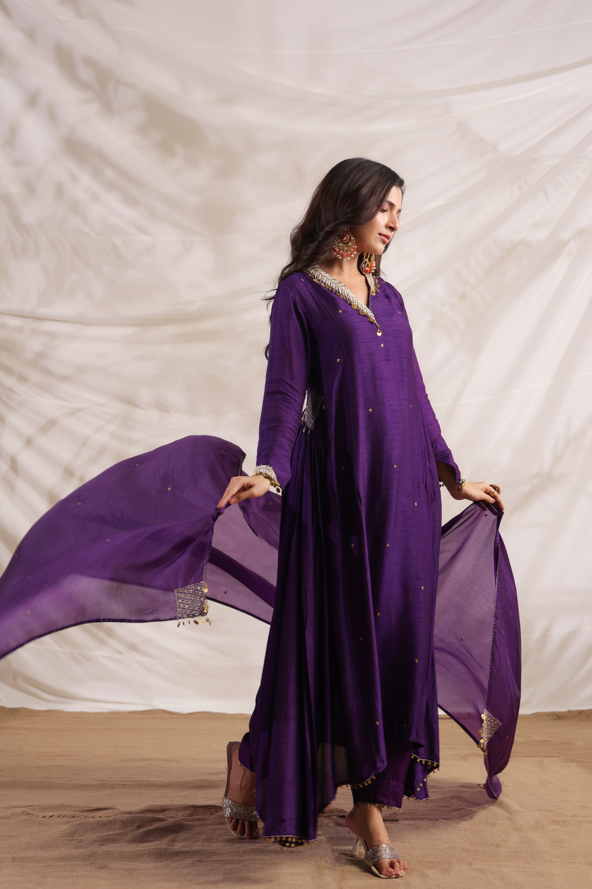 Pankh Anarkali Embroidered Kurta Set