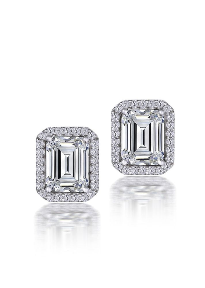 Ear Studs In Octagon-shaped