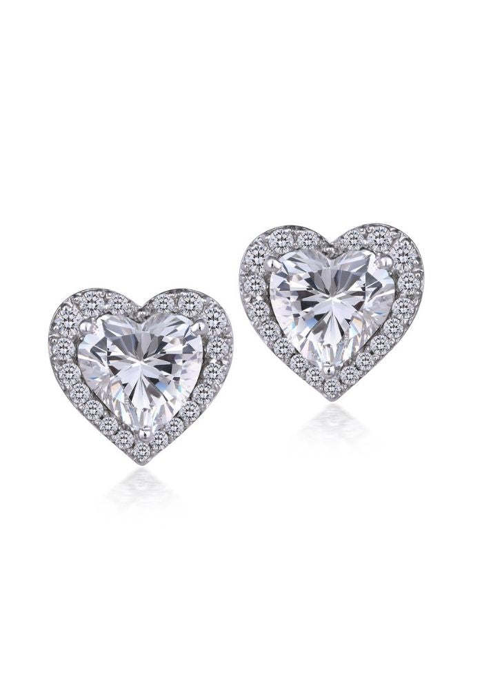 Ear Studs In Heart-shaped