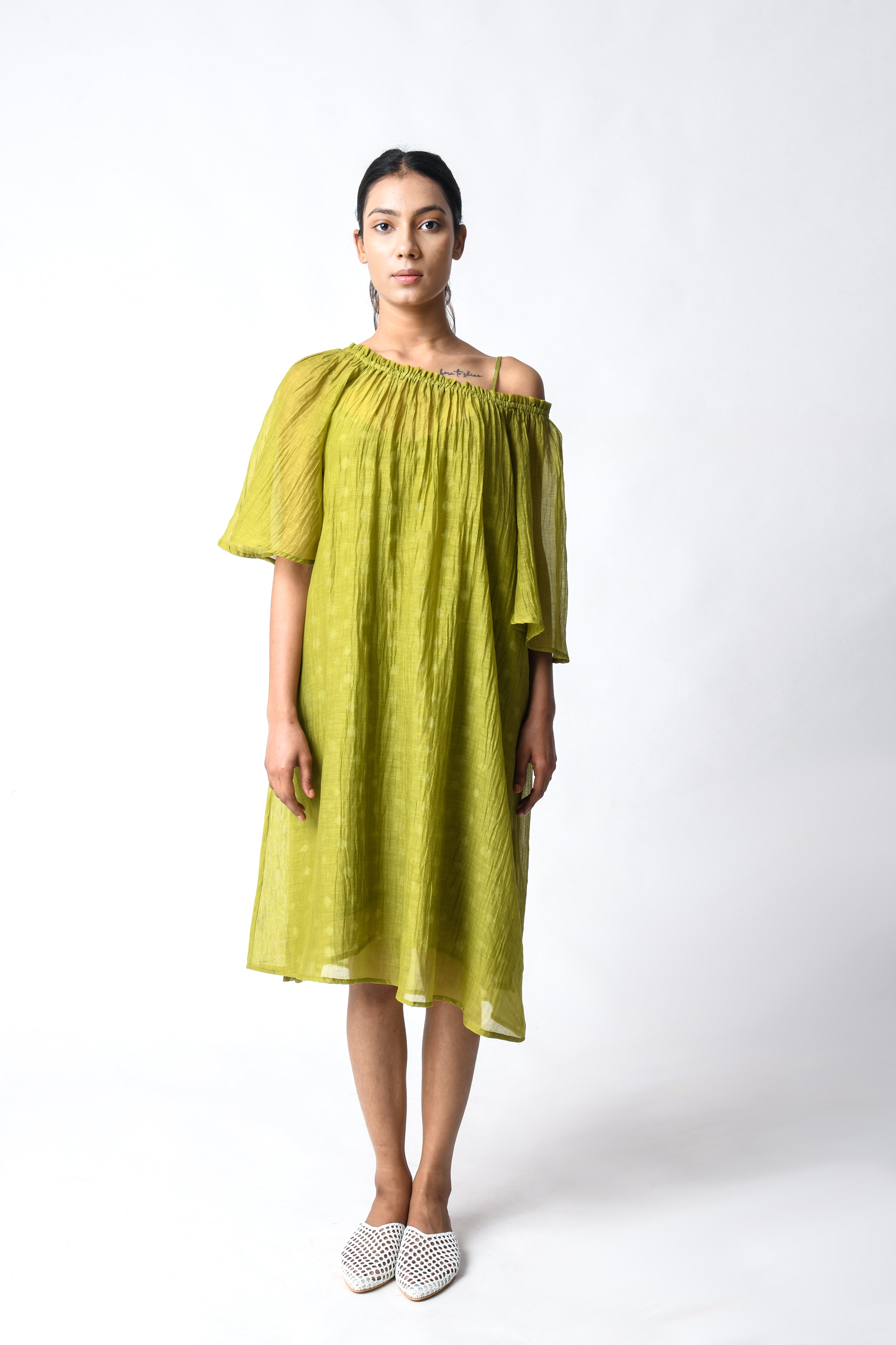 Henna Off-shoulder Dress