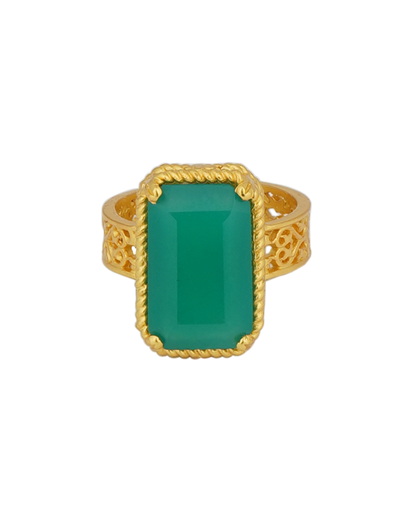 Style Never Fades Green Onyx Ring