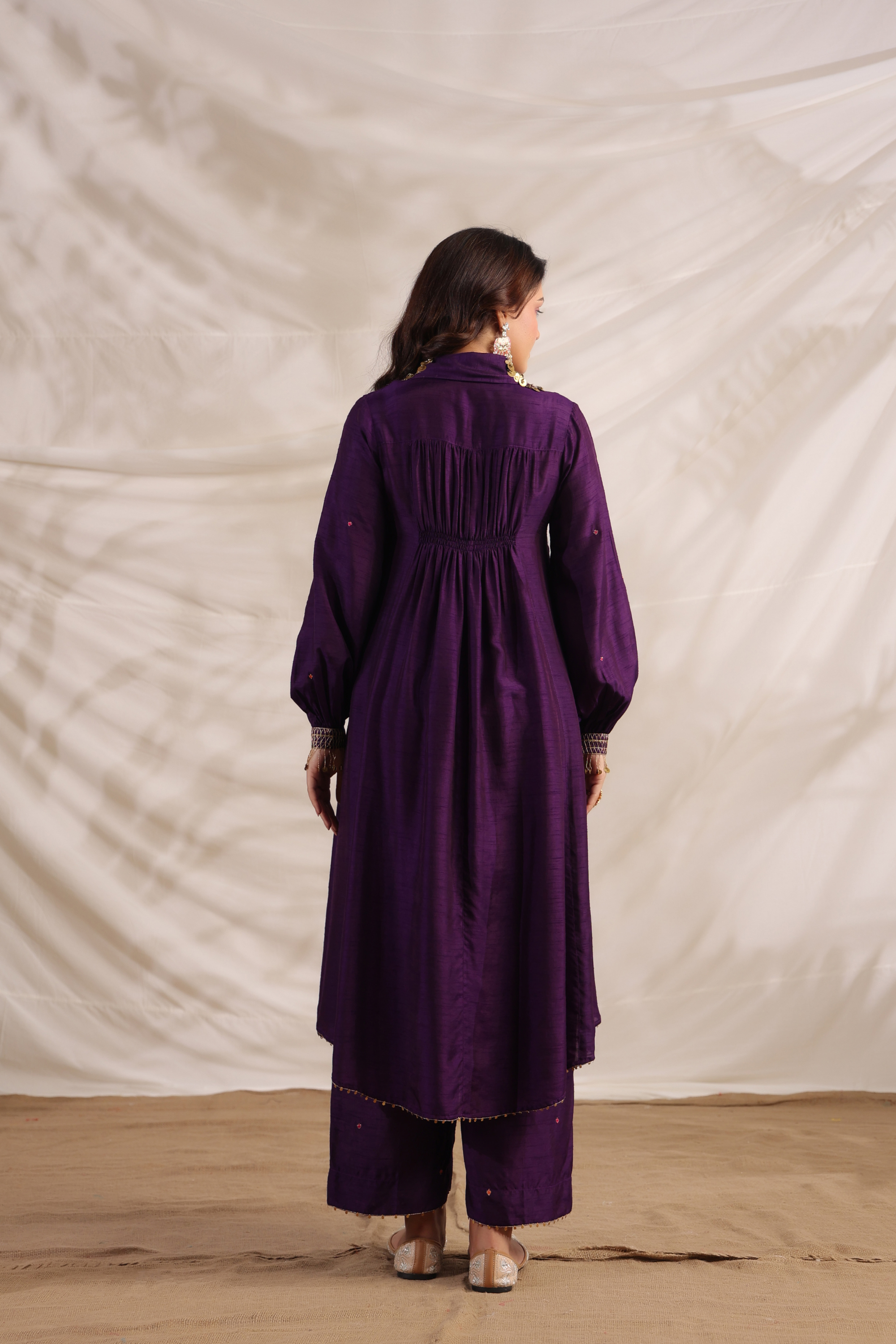 Pankh Shirt Style Embroidered Kurta Set