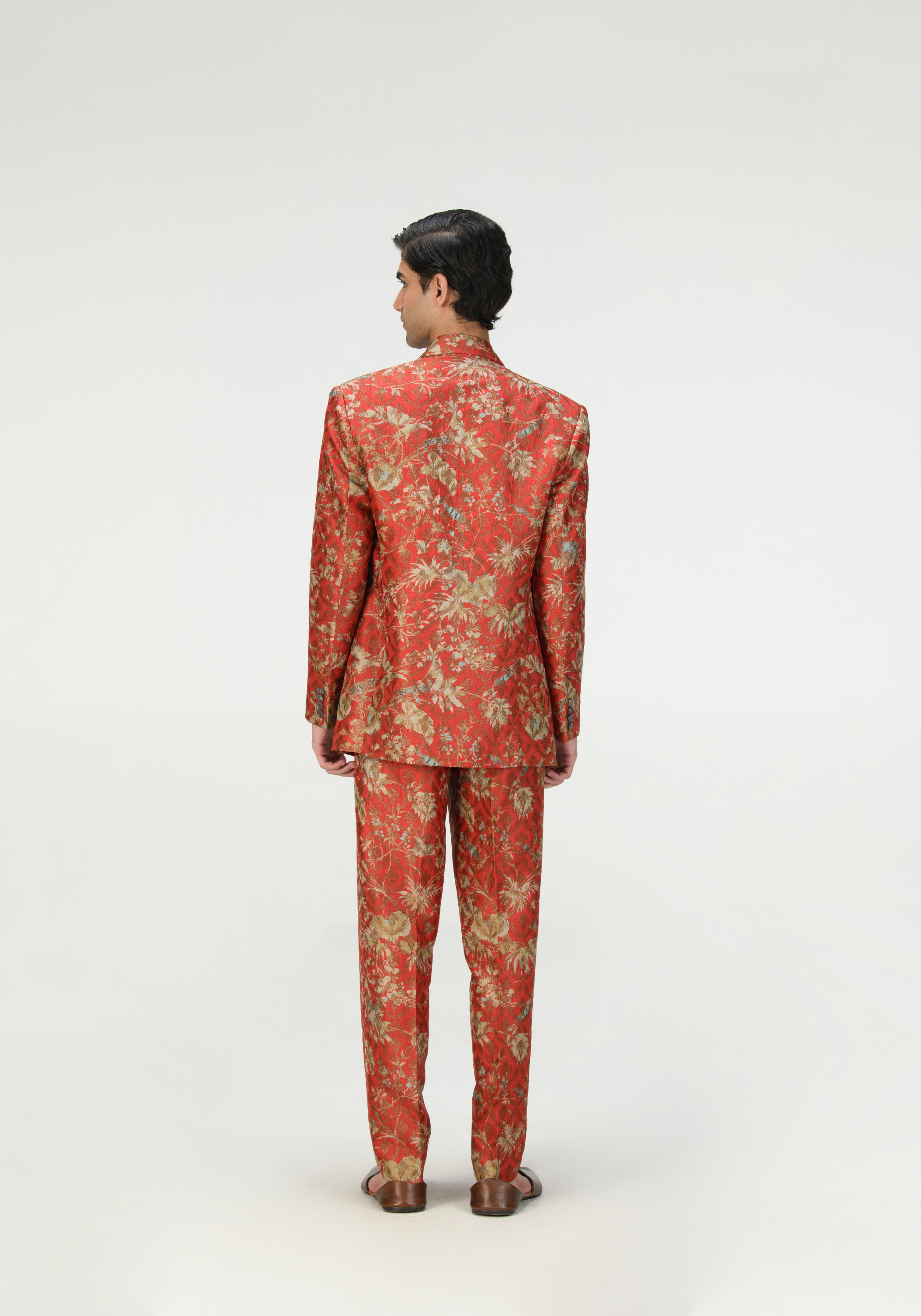 Rainforest Rana Blazers Red Silk Brocade