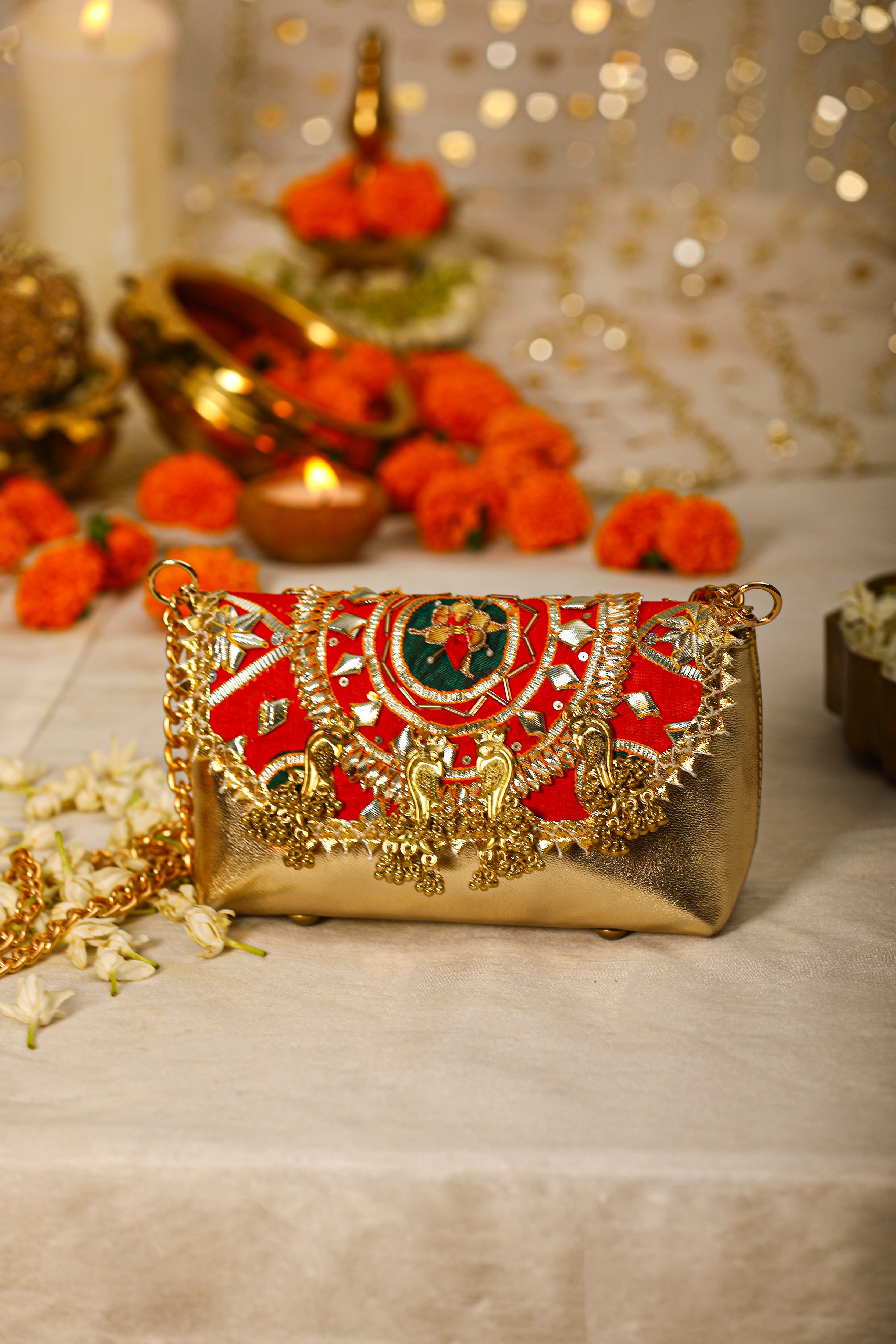 Ahilya-red Handbag