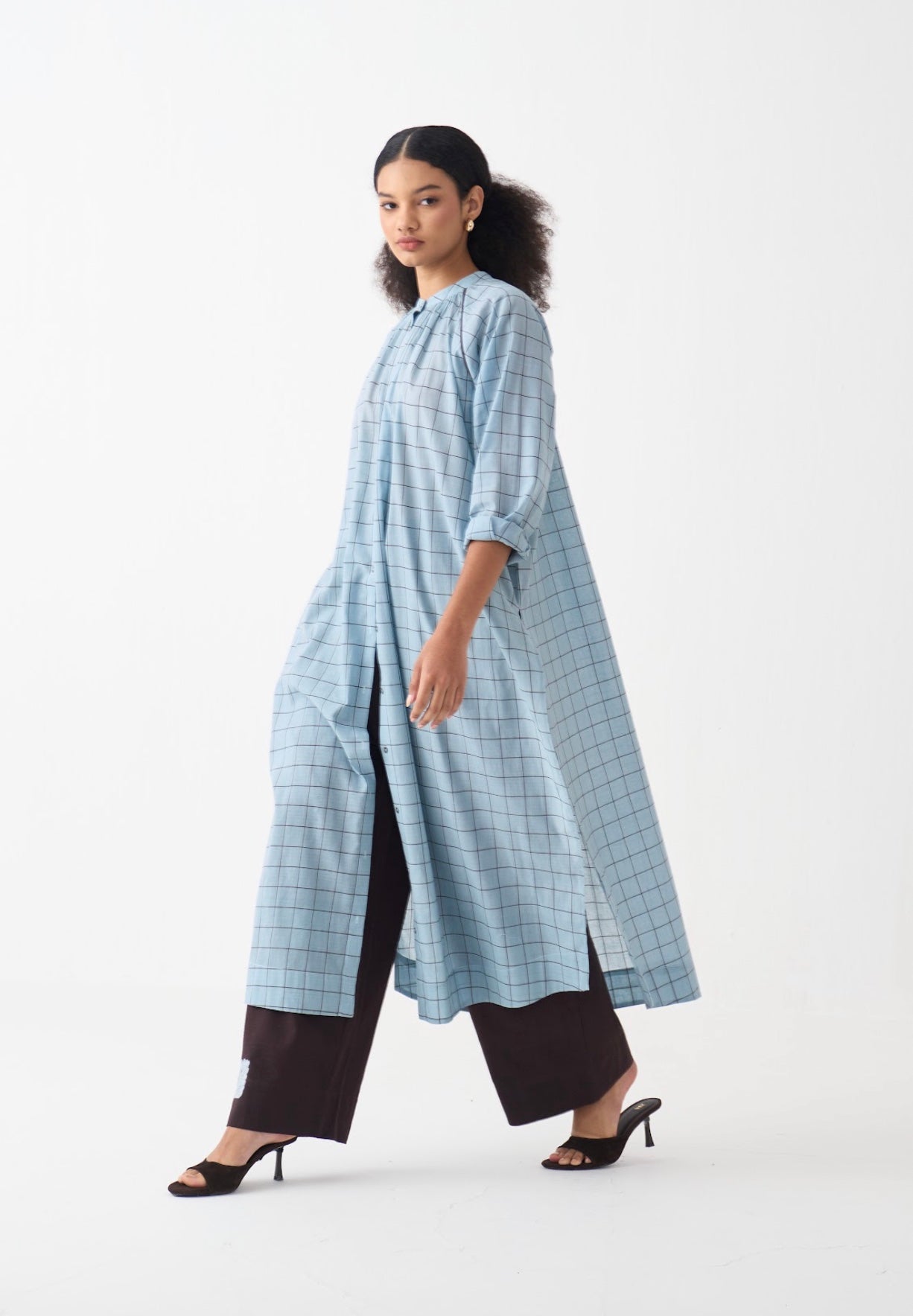 Gather Neck Shirt Co-ord (set Of 2)