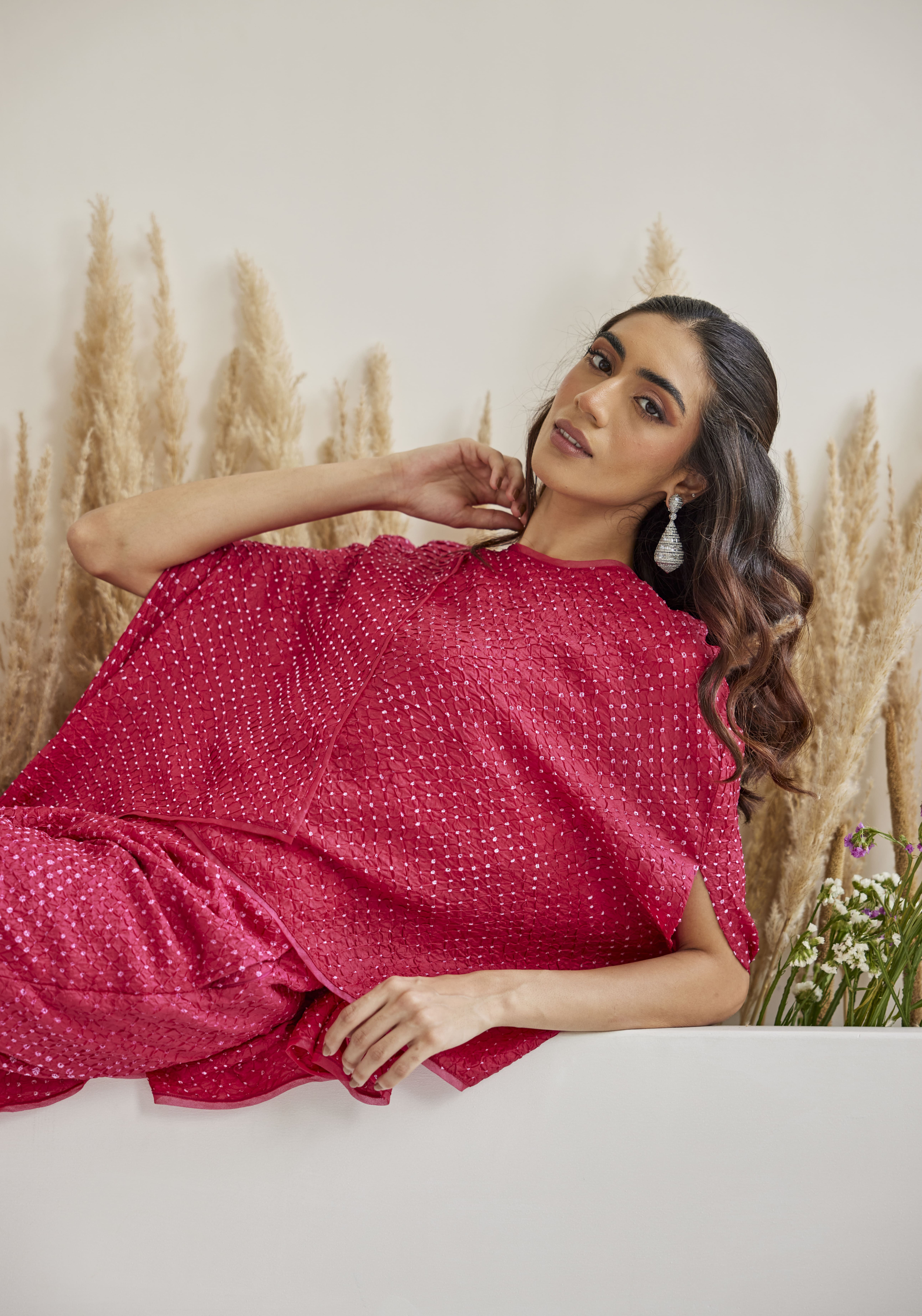 Artisanal Bandhani Wrap Over