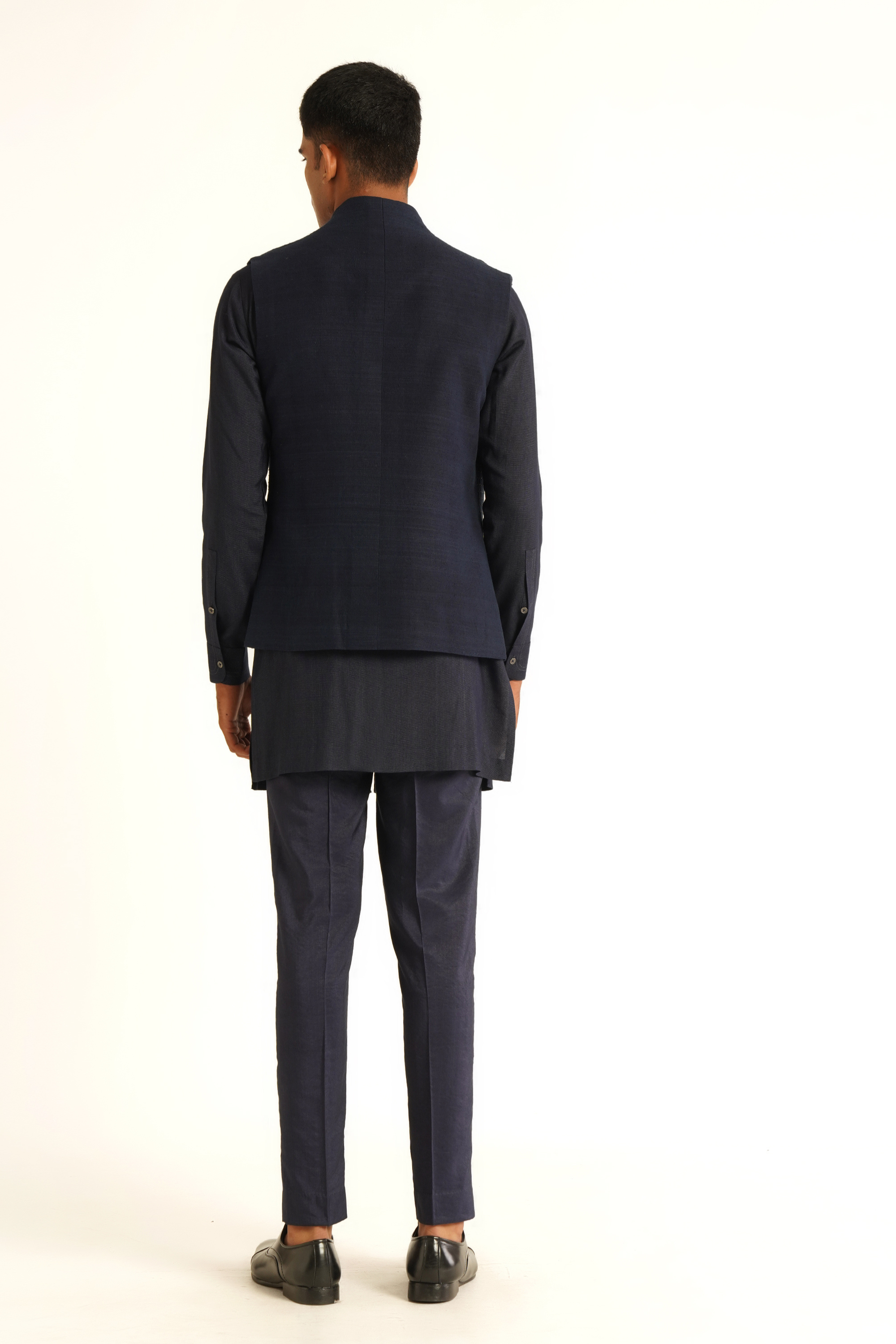 Hand Embroidered Open Jawahar Jacket Set