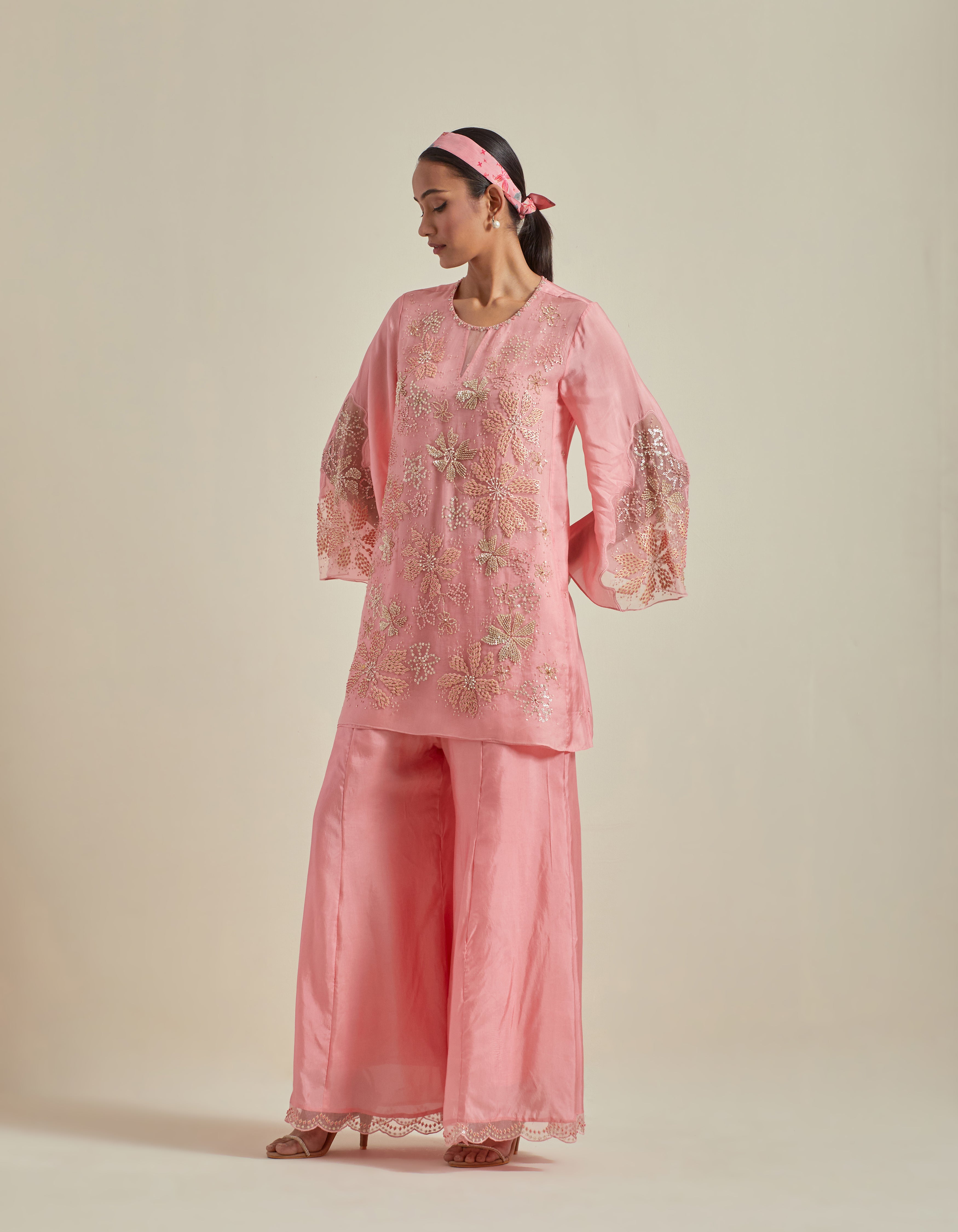 Pink Sharara Set