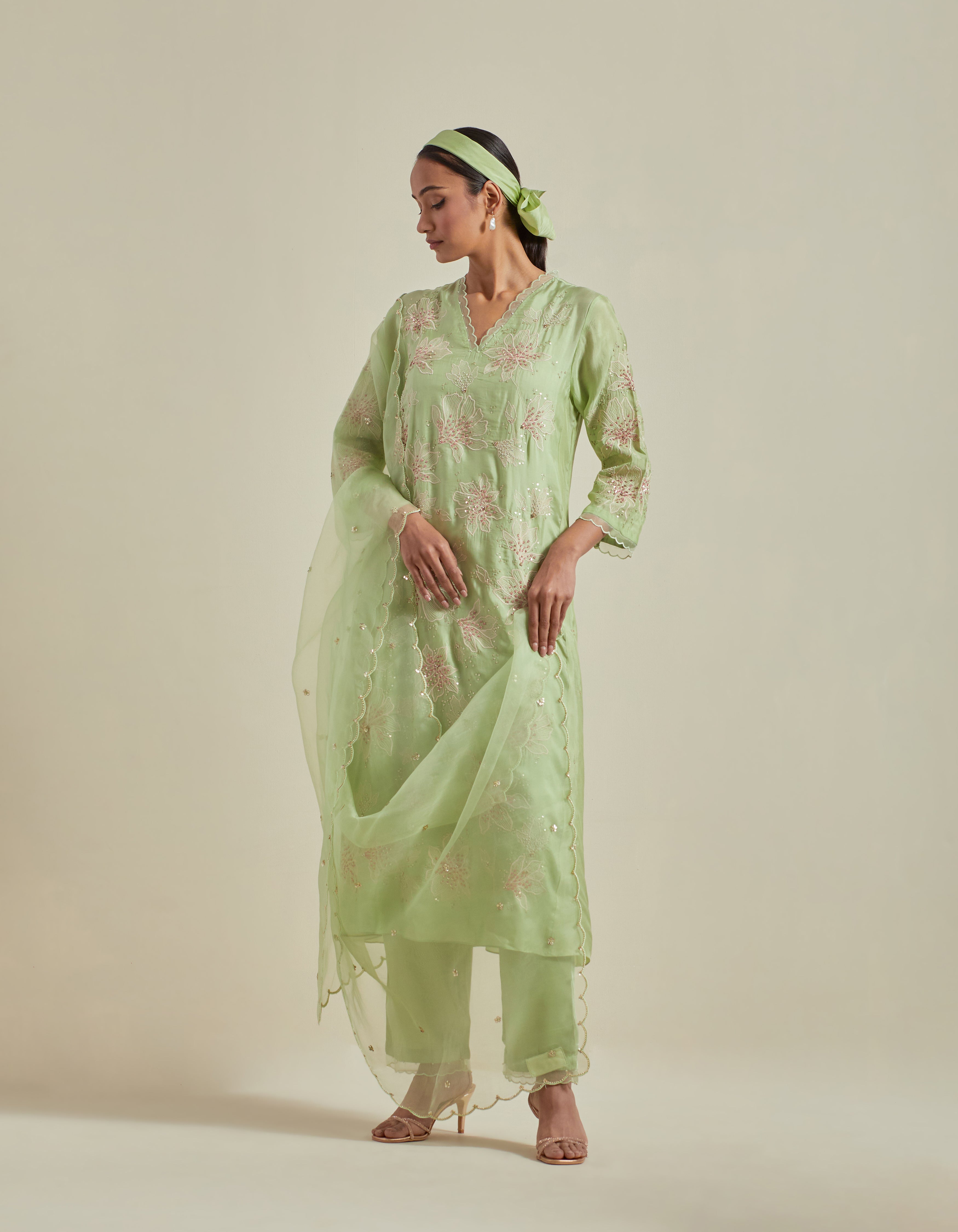 Green Dupatta