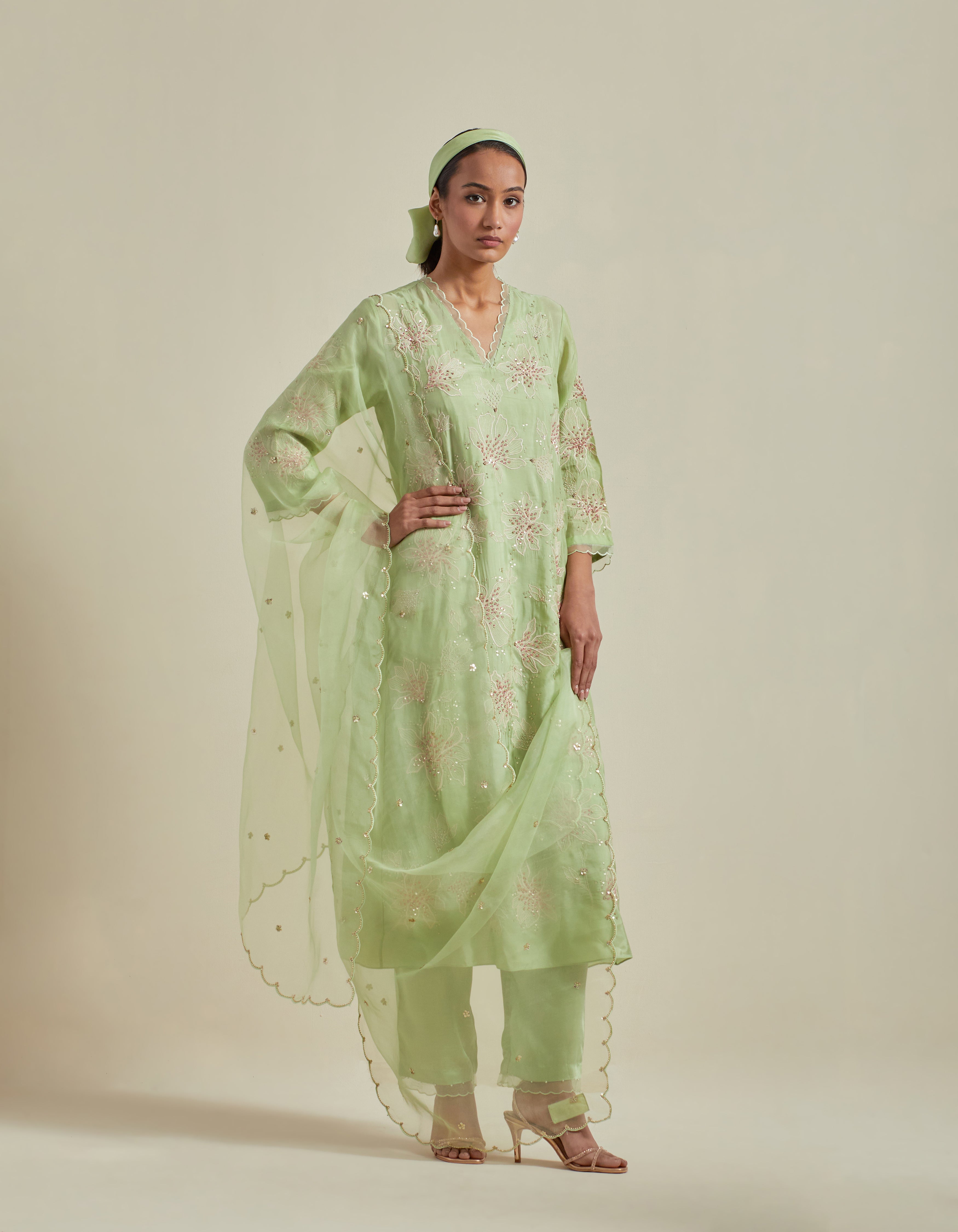 Green Dupatta