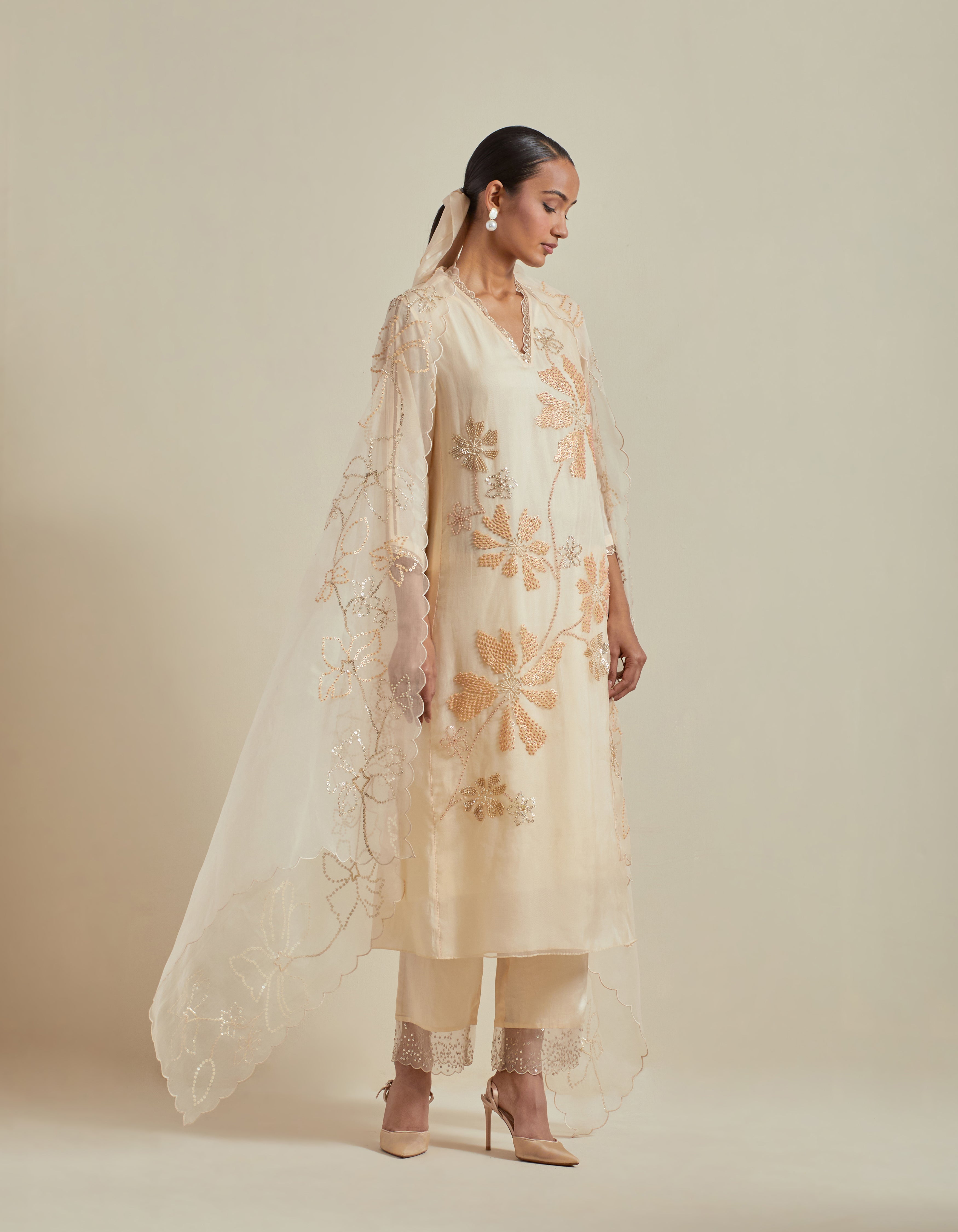 Off White Dupatta