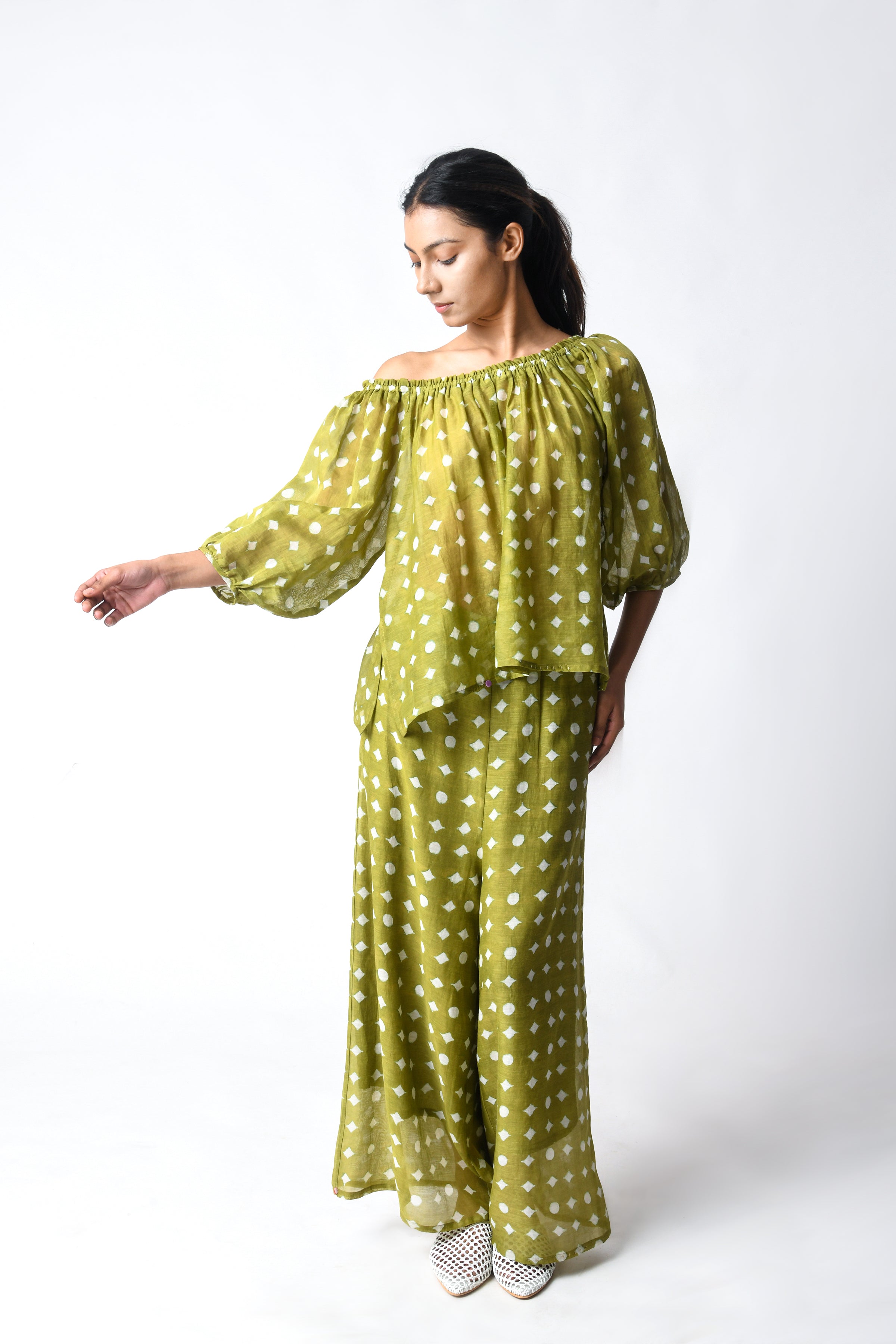 Henna Off-shoulder Co-ord Set