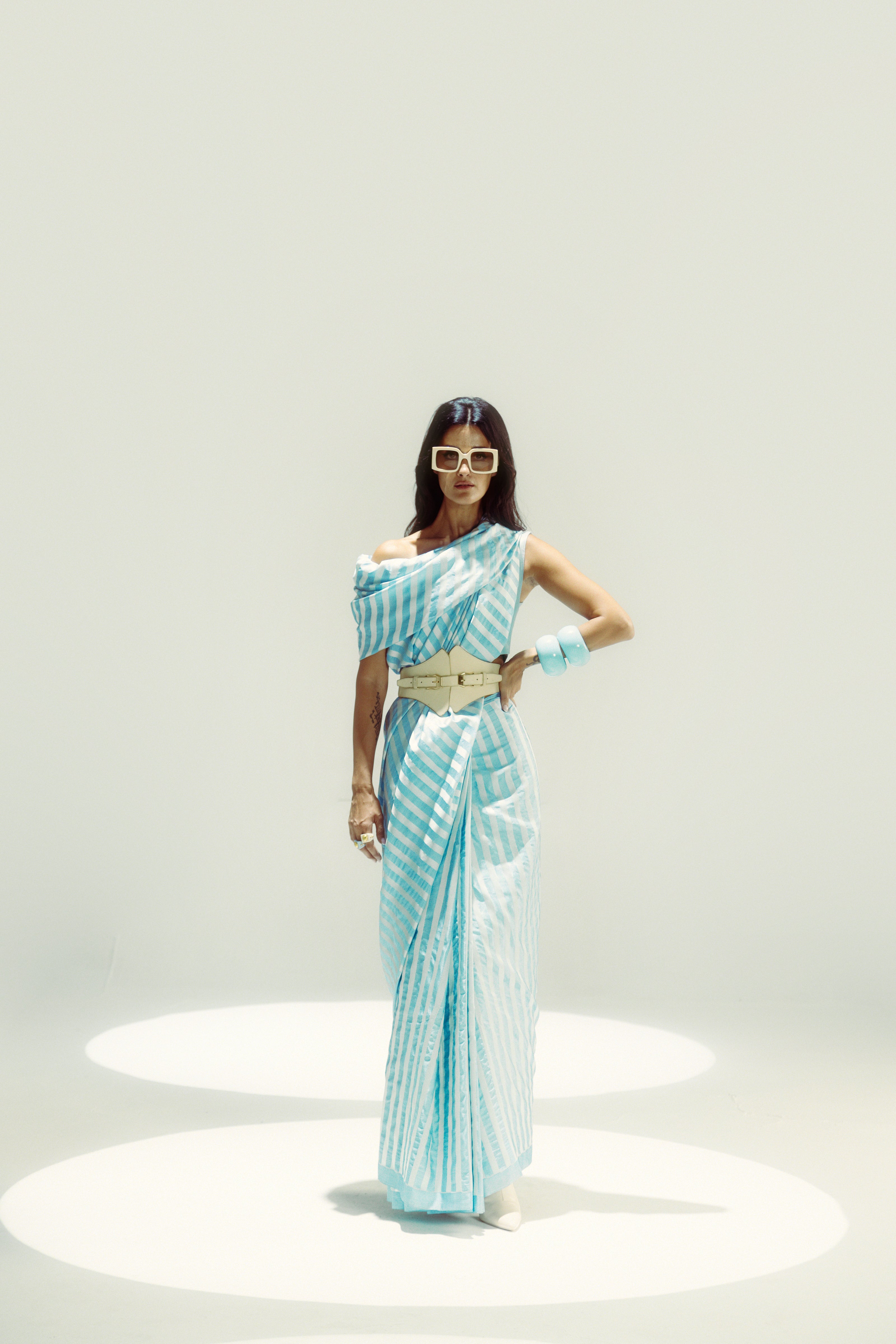 Powder Blue Glen Plaid