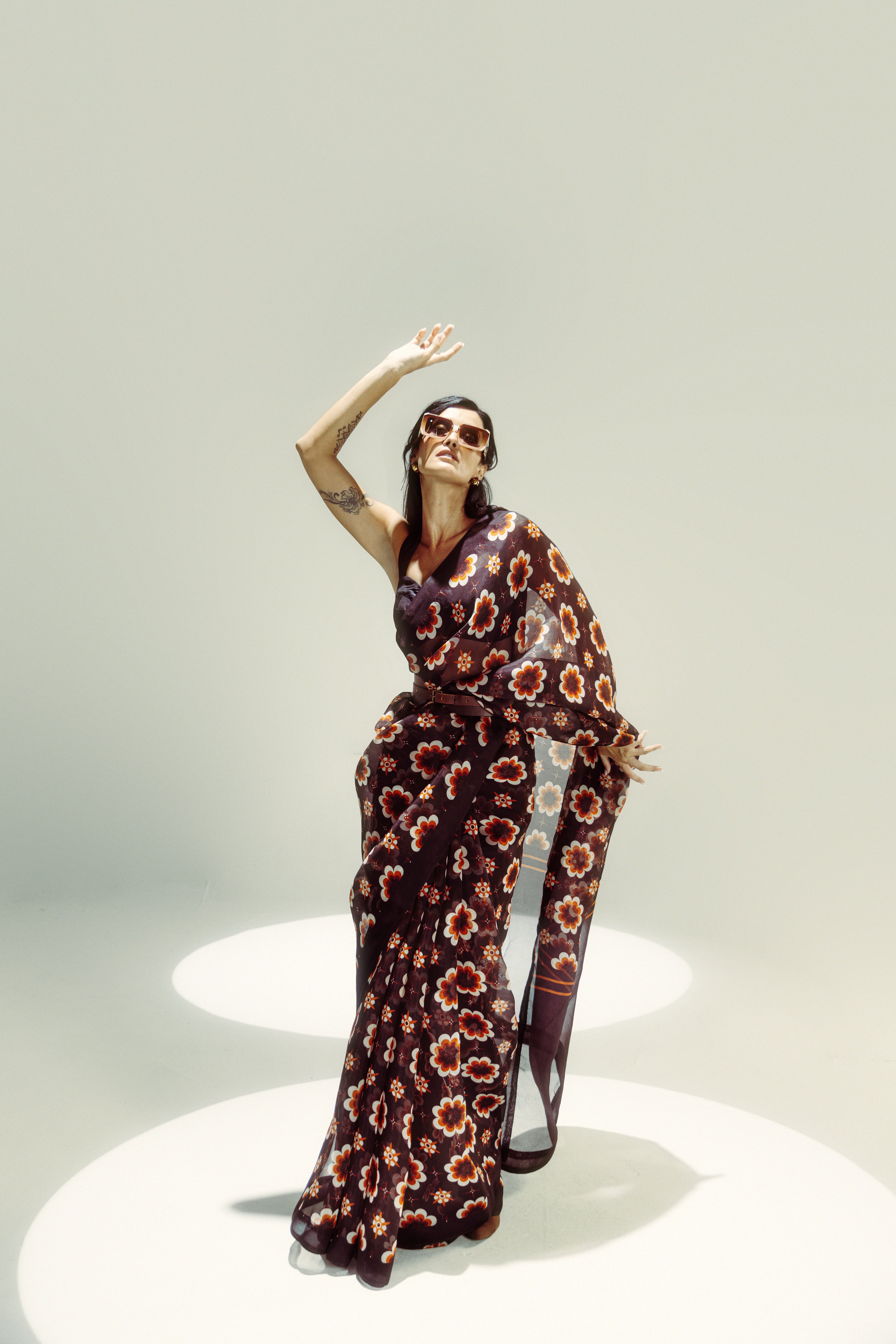 Retro Florals Brown