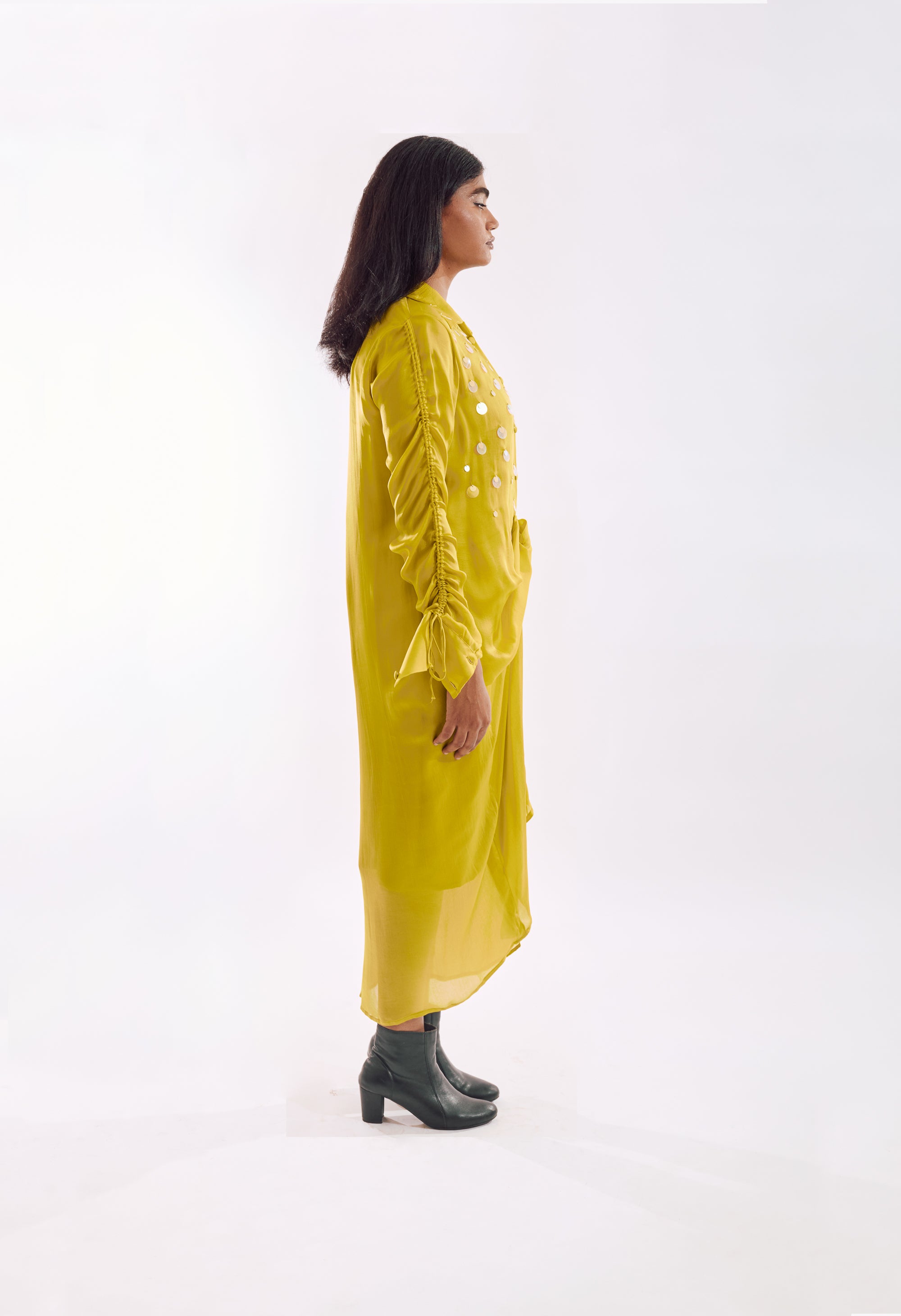 Drapped Sequin Dress