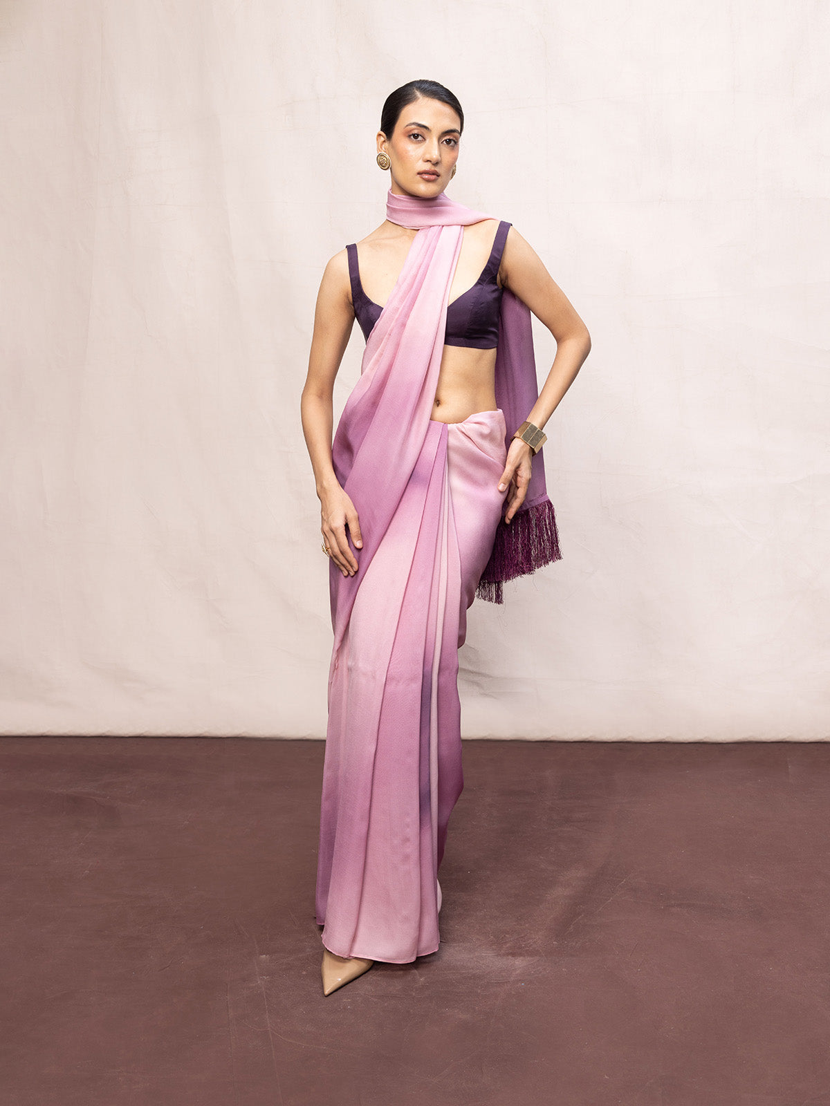 Multicolour Chiffon Digital Print Saree