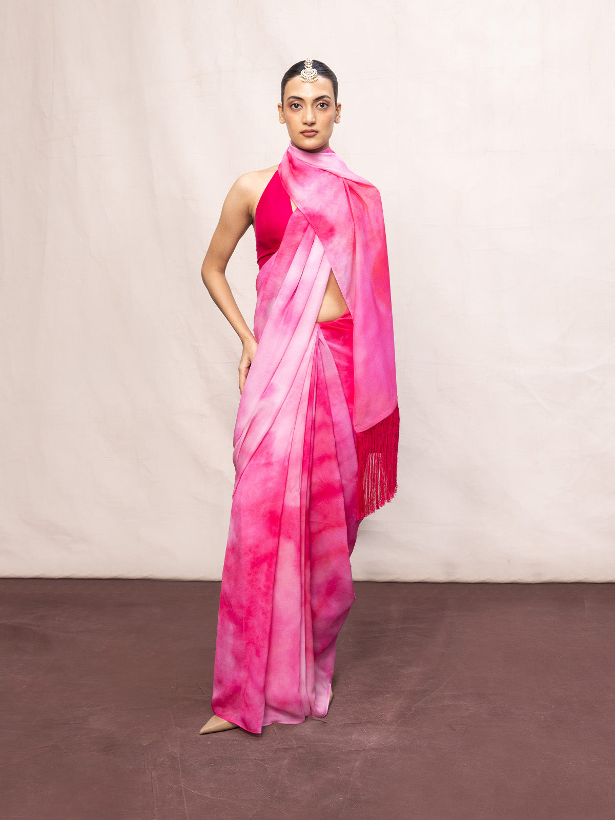 Multicolour Chiffon Digital Print Saree