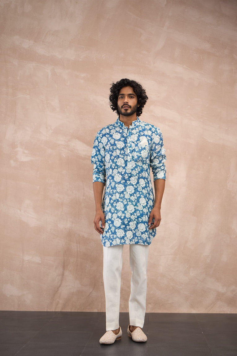 Cobalt Blue Kurta Set