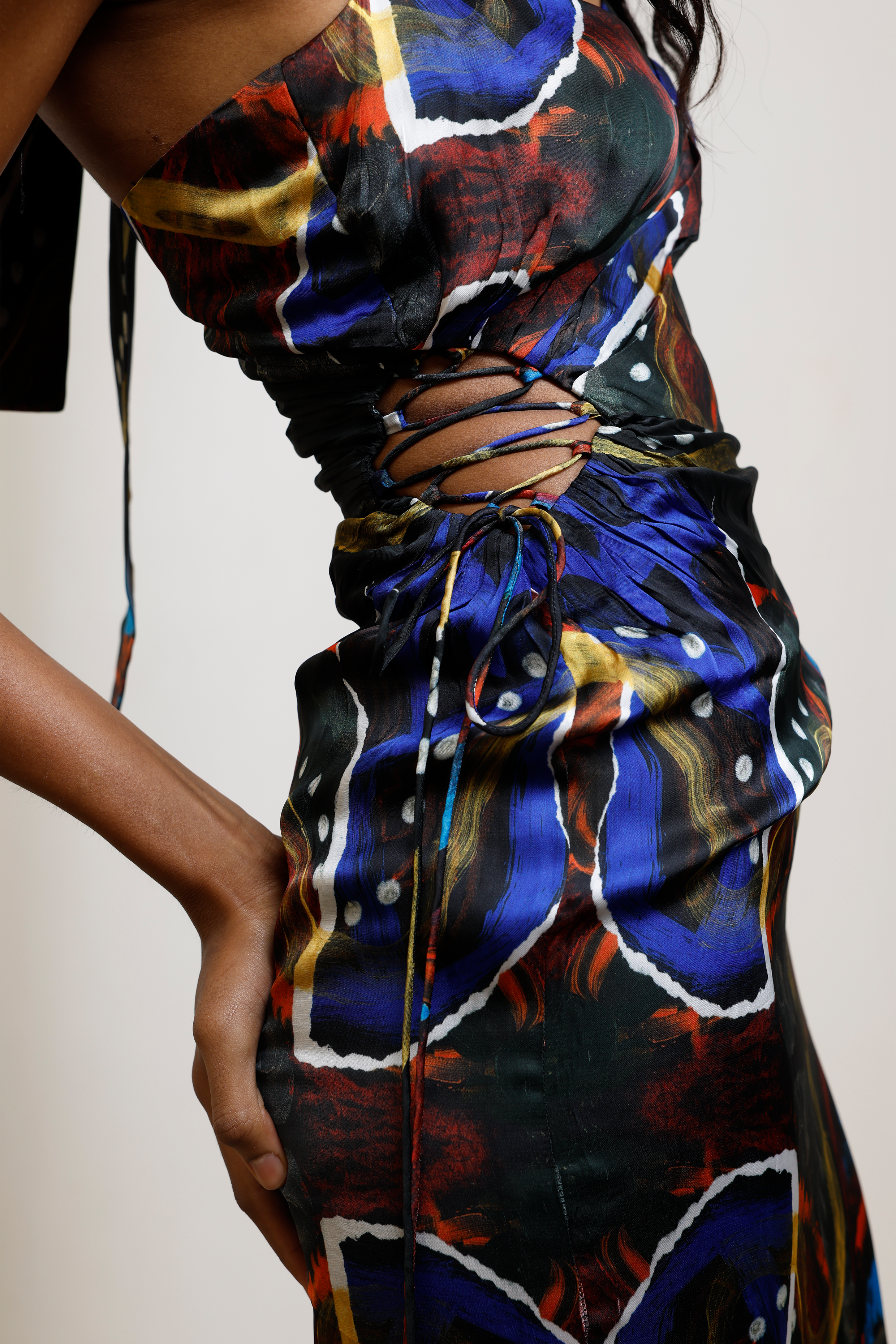 Saeri Tie-up Dress