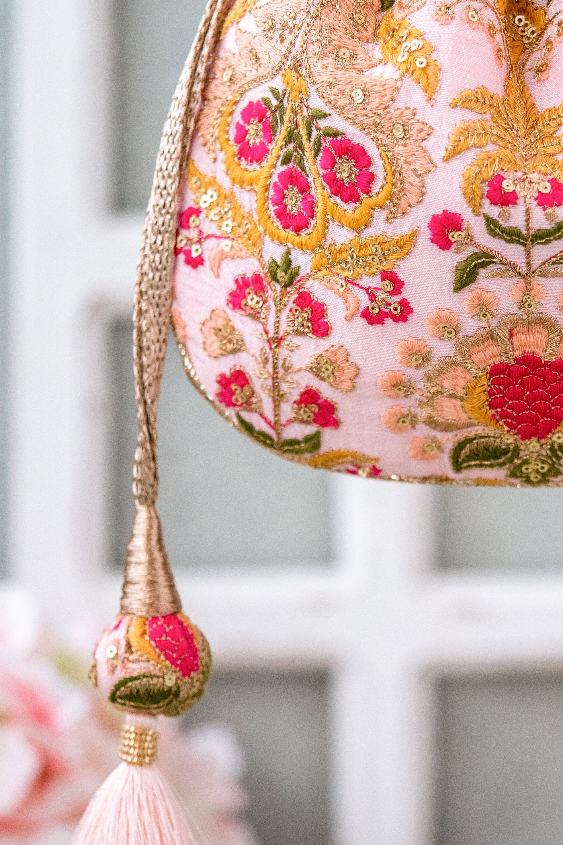 Alanna Baby Pink Potli