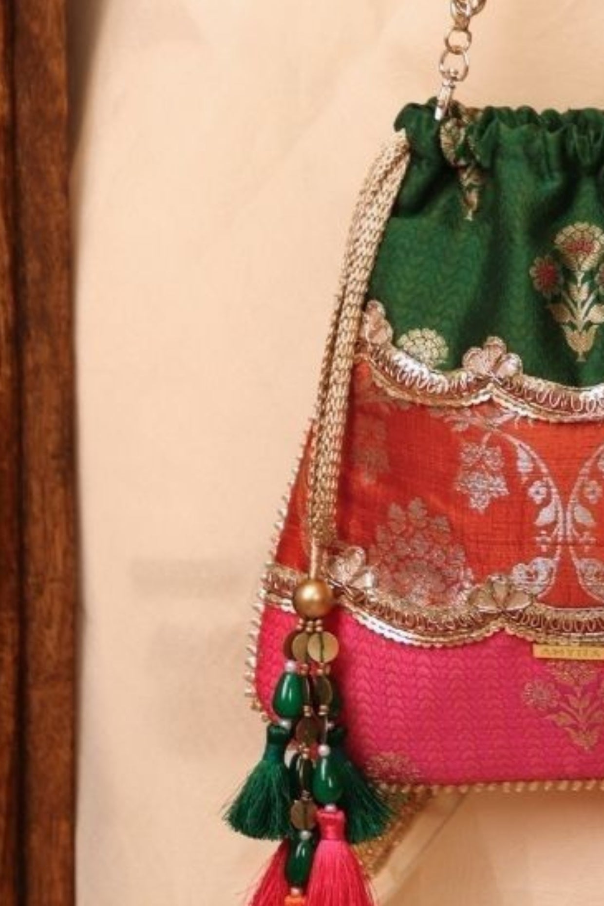 Pure Silk Potli - Multi Color