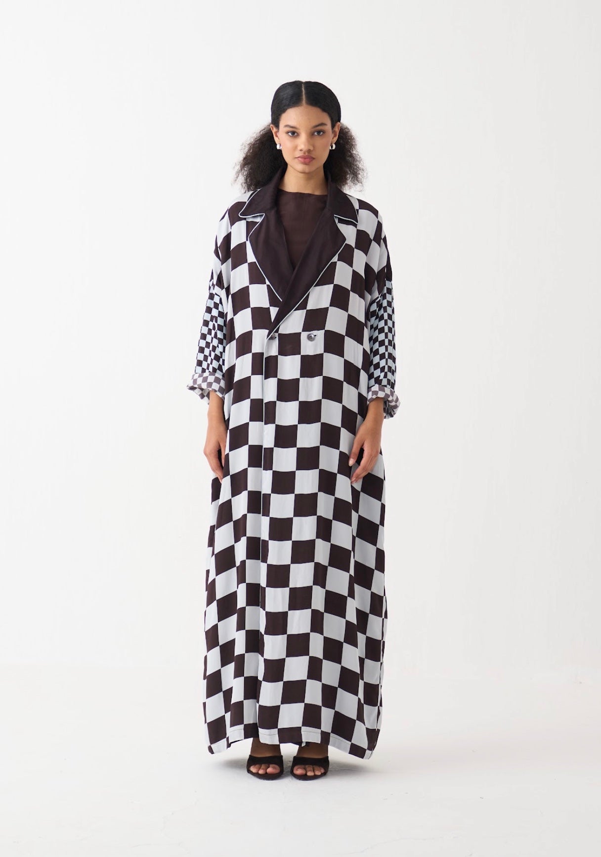 Checkered Jacket Co-ord (set Of 3)