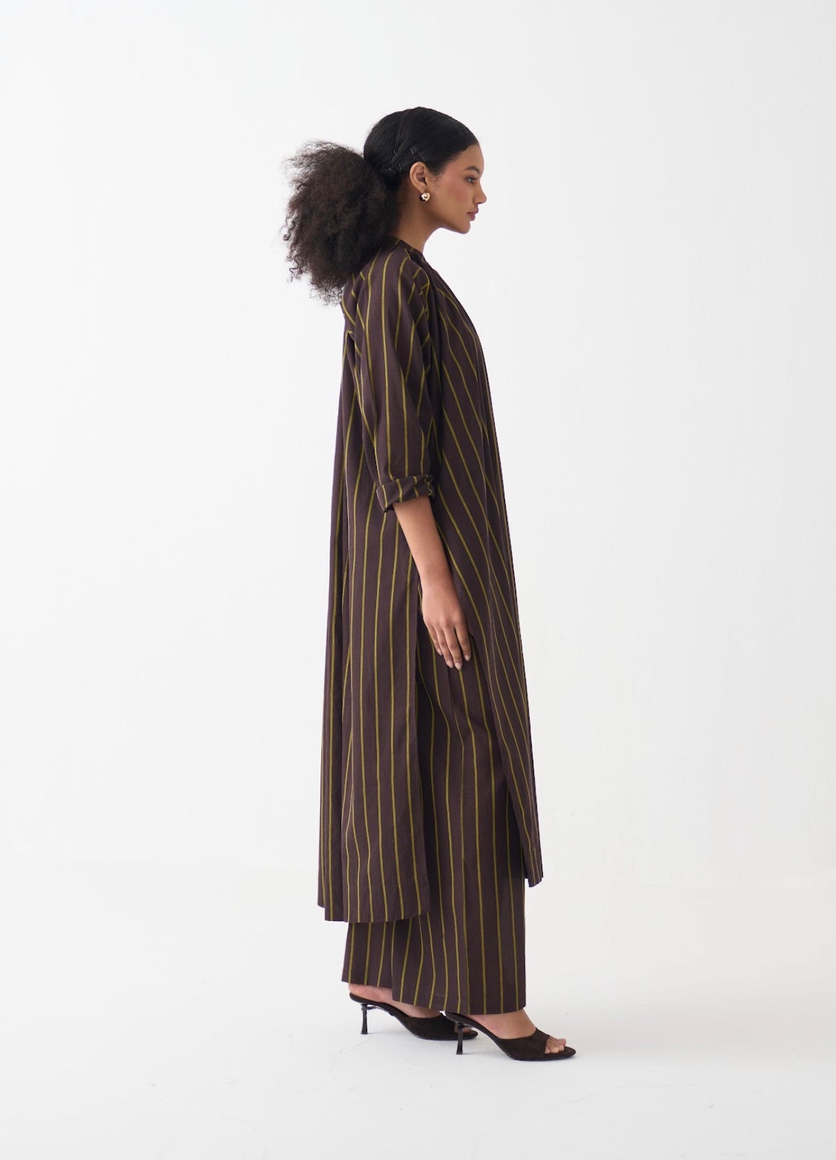 Gather Neck Shirt Co-ord (set Of 2)