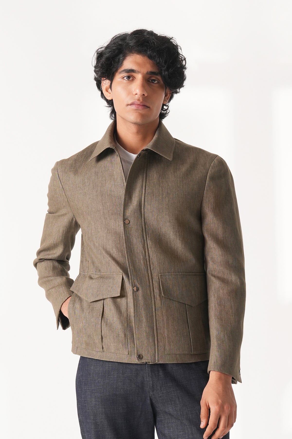 Linen Two Pocket Jacket