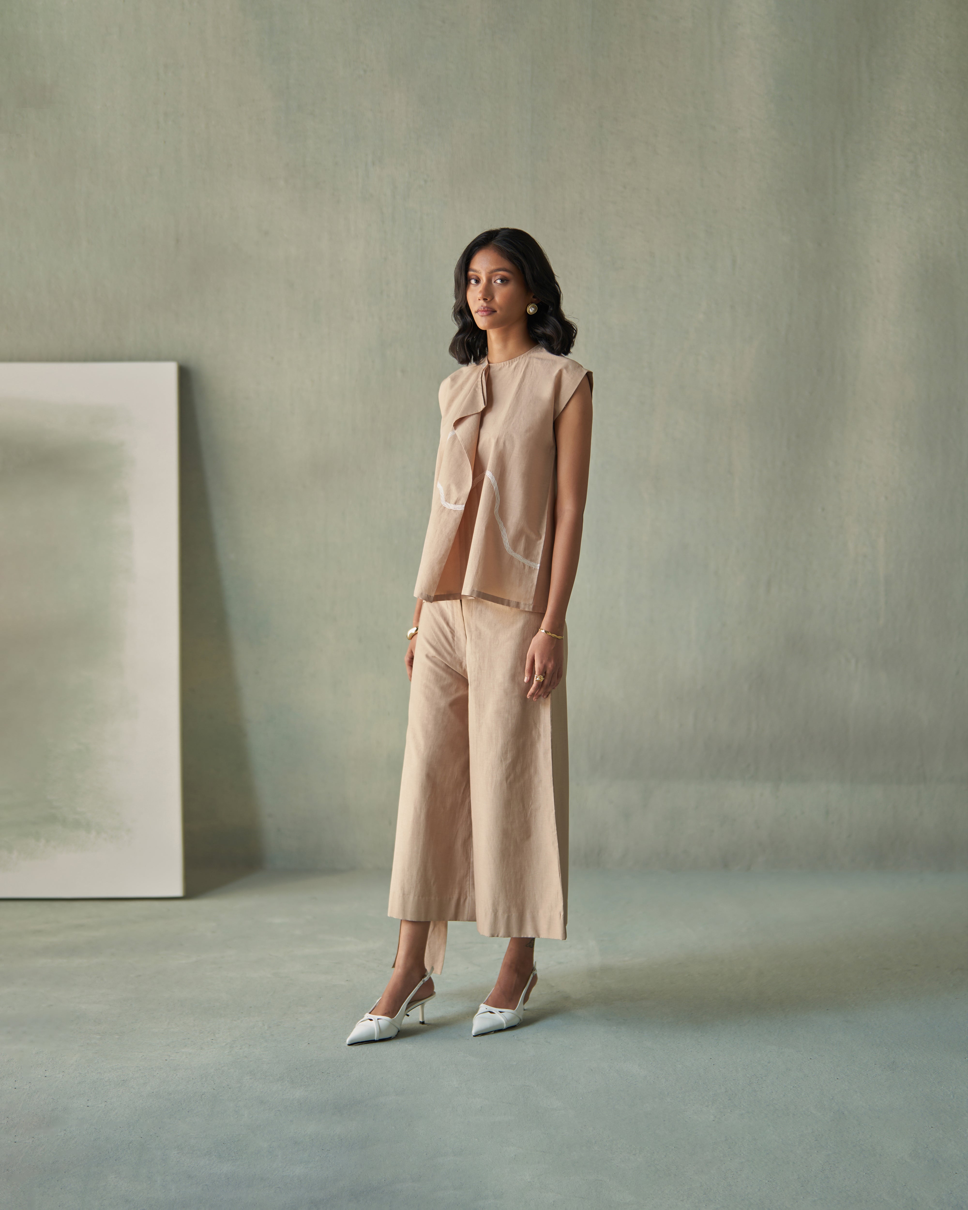 Beige Abstraction Co-ords