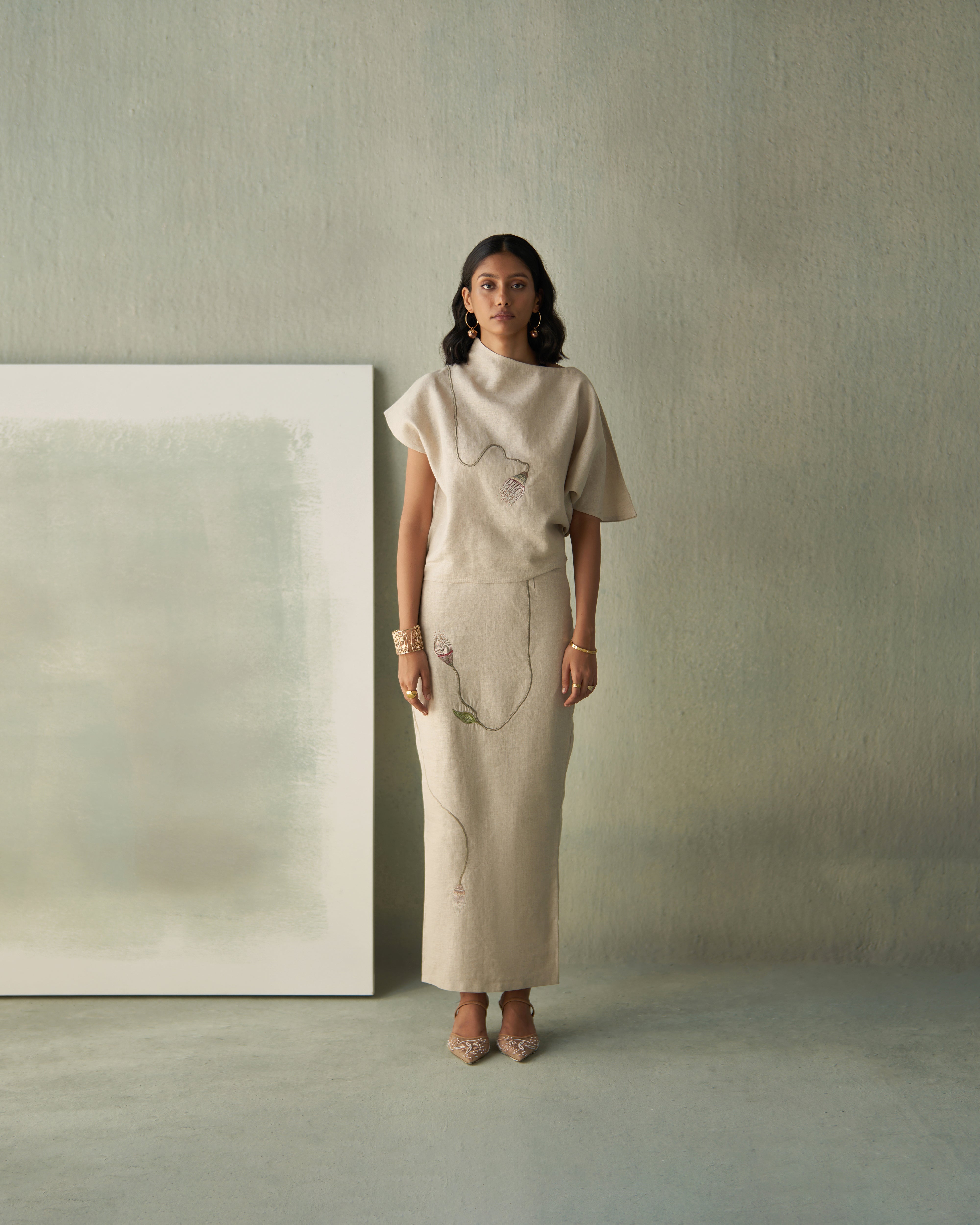 Desert Bloom Top & Skirt Set